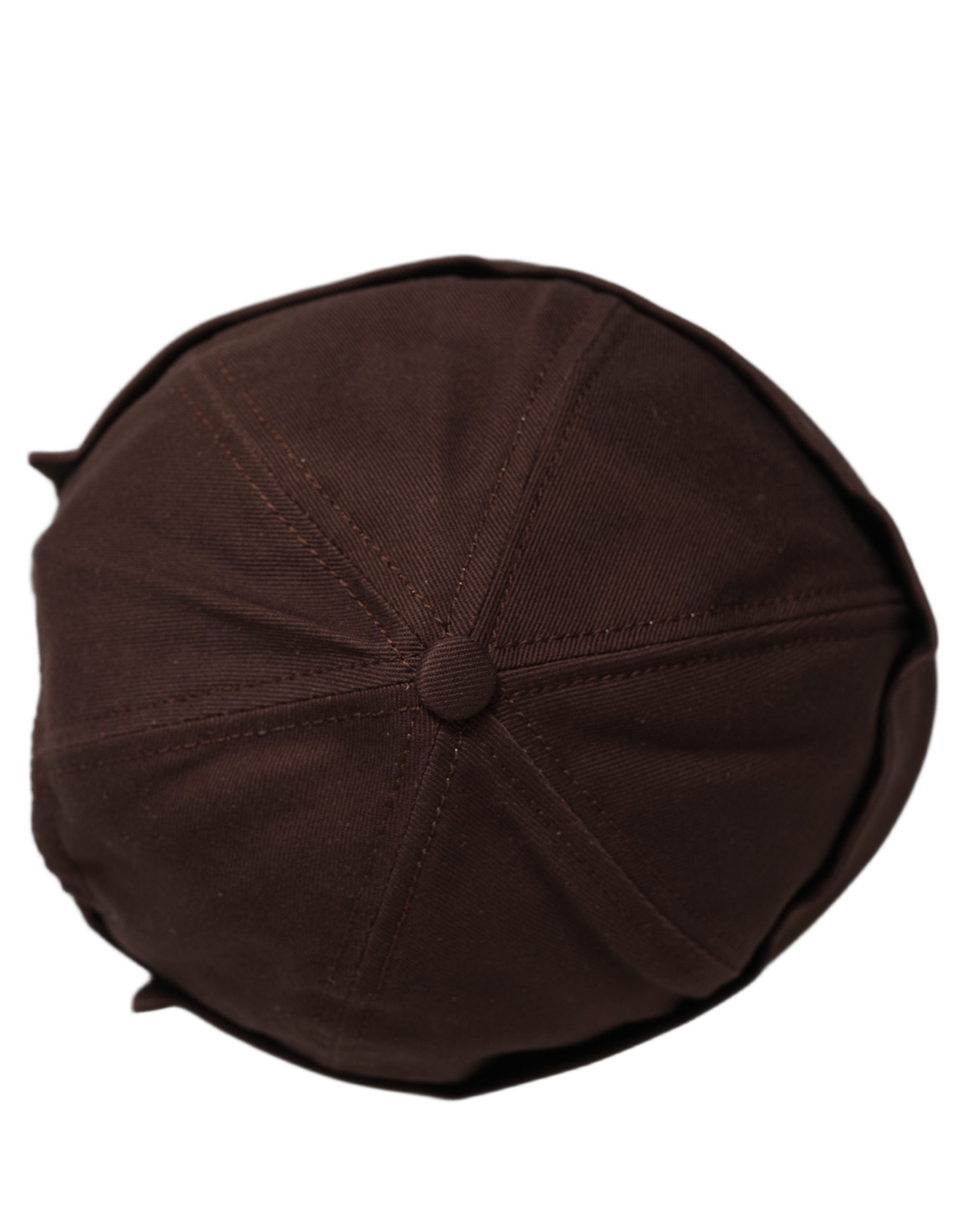 Dolce & Gabbana Men Brown Cotton Docker Capello Brimless Hat