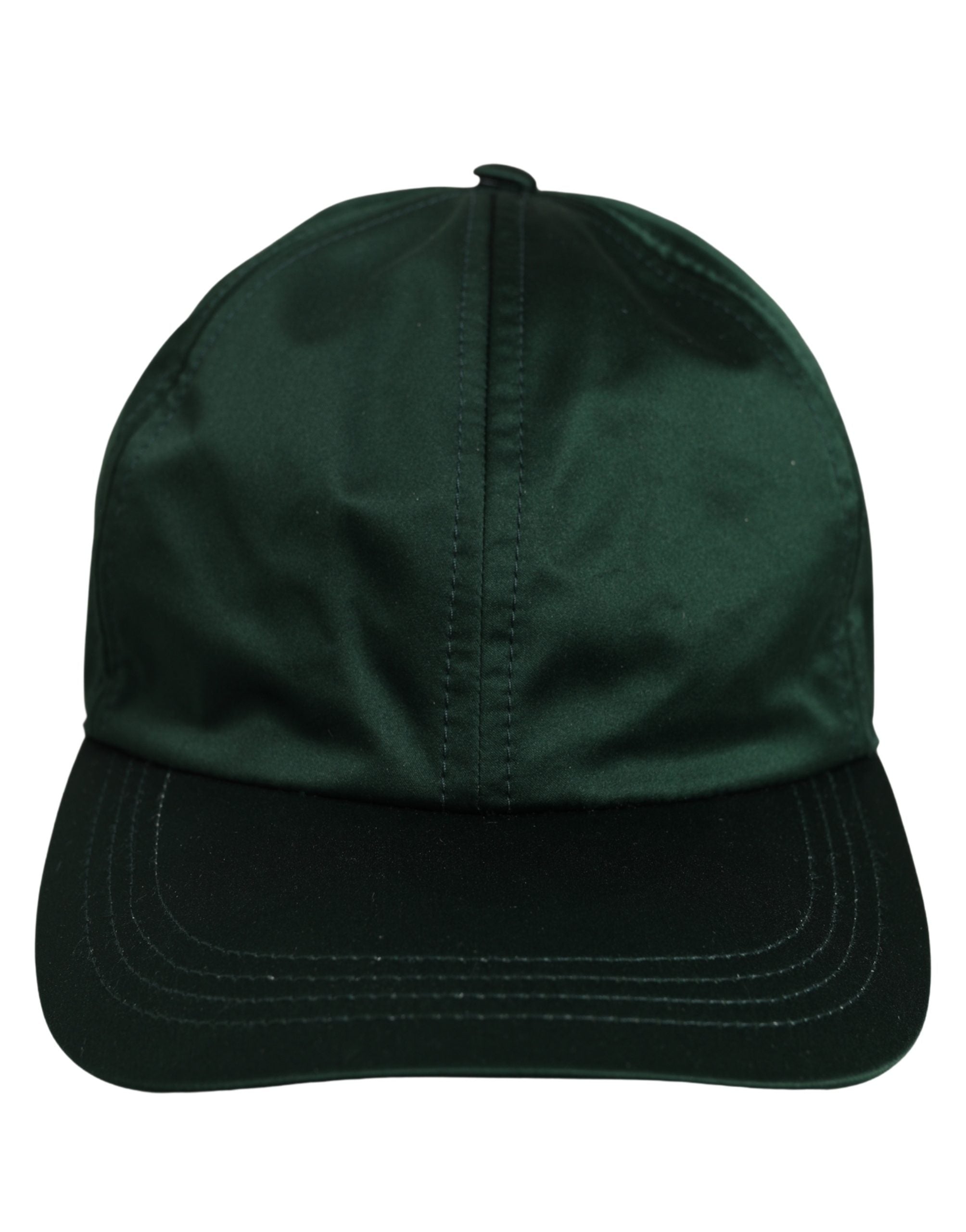 Dolce & Gabbana Men Deep Green Cotton Baseball Cap 6 Panels Hat