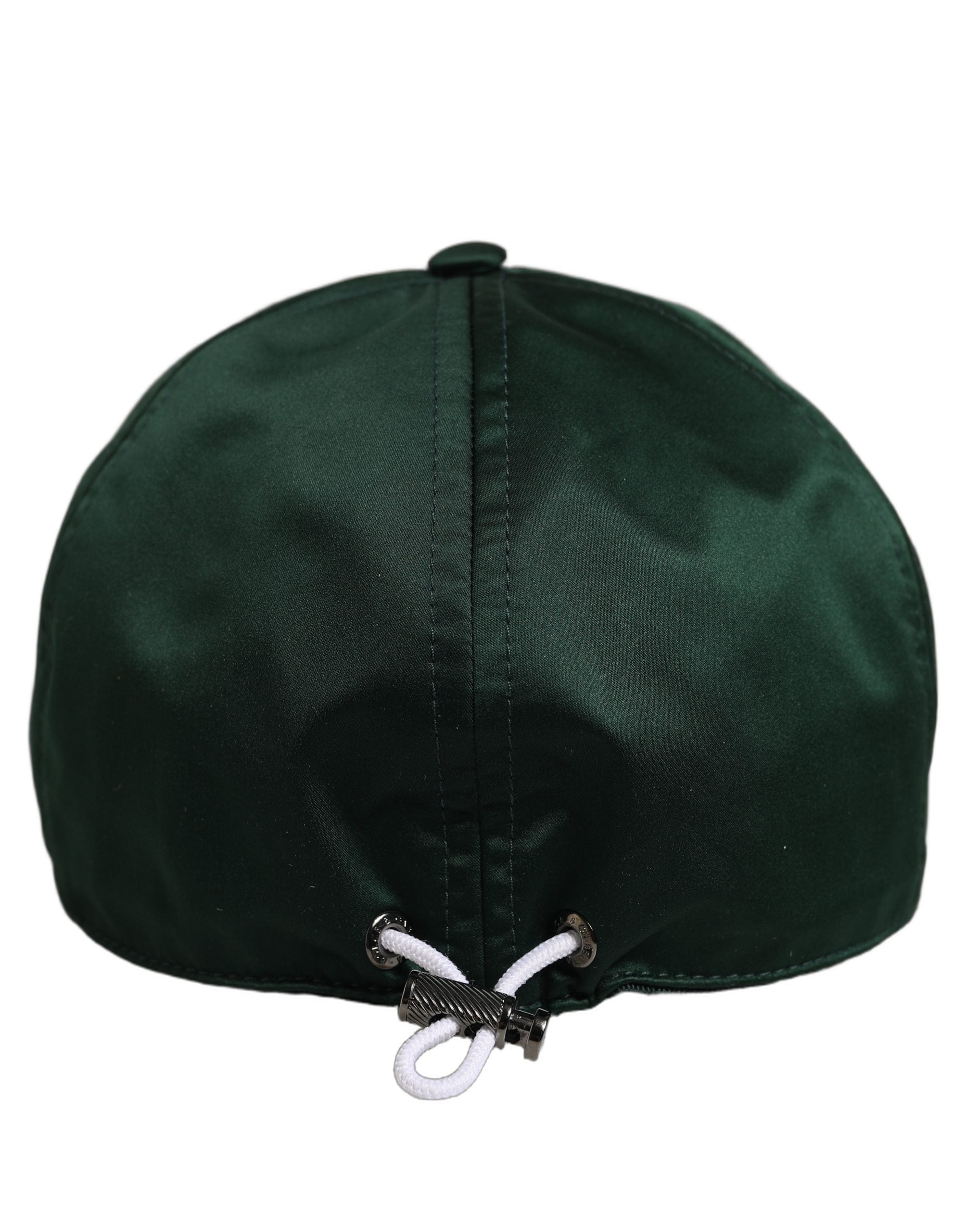 Dolce & Gabbana Men Deep Green Cotton Baseball Cap 6 Panels Hat