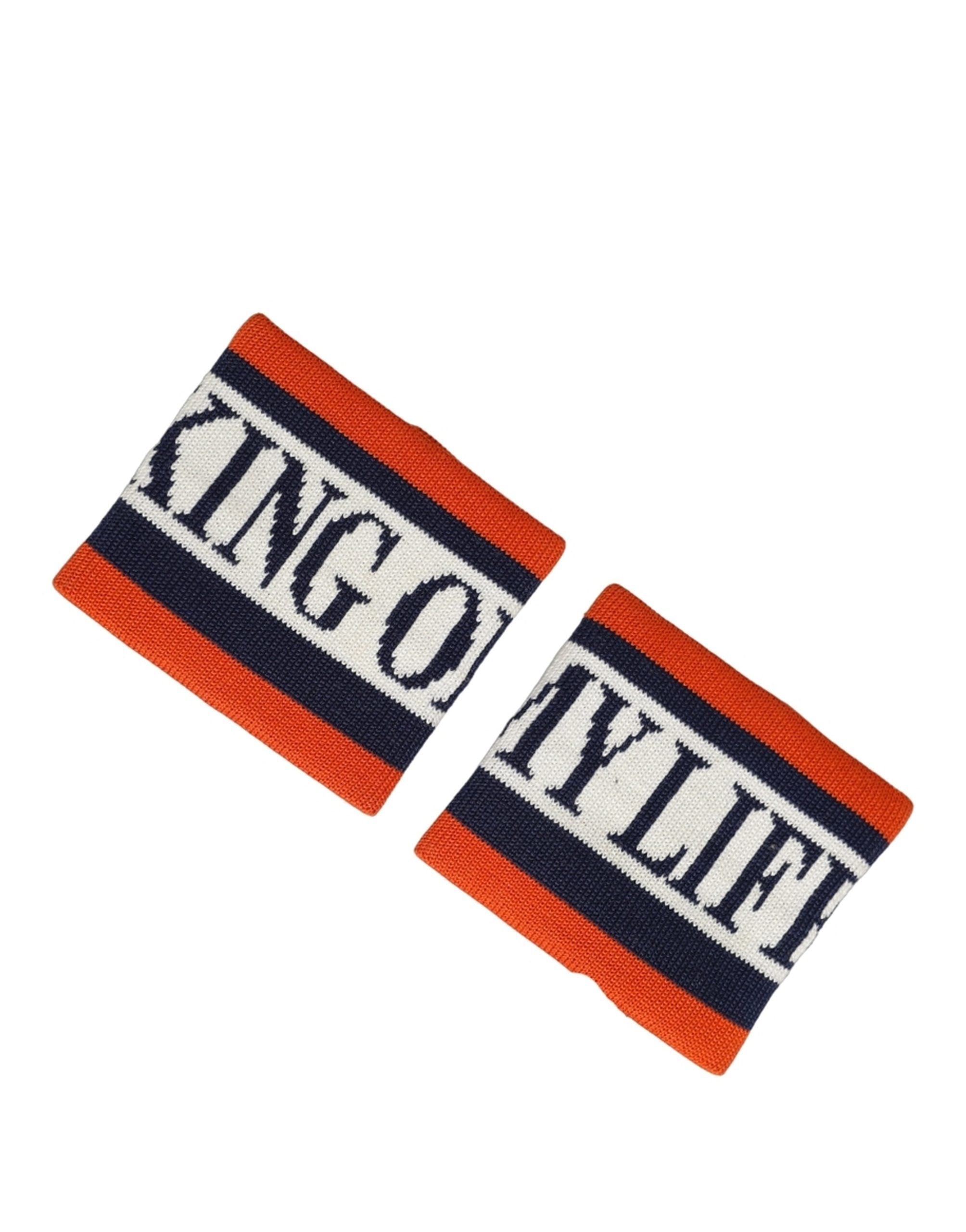Dolce & Gabbana Set Multicolor Striped Cotton "King Of My Life" Wristband
