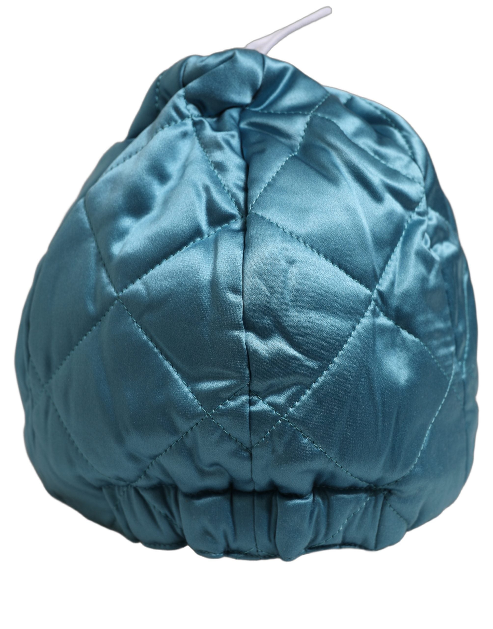 Dolce & Gabbana Men Teal Polyester Quilted Baseball Cap Hat