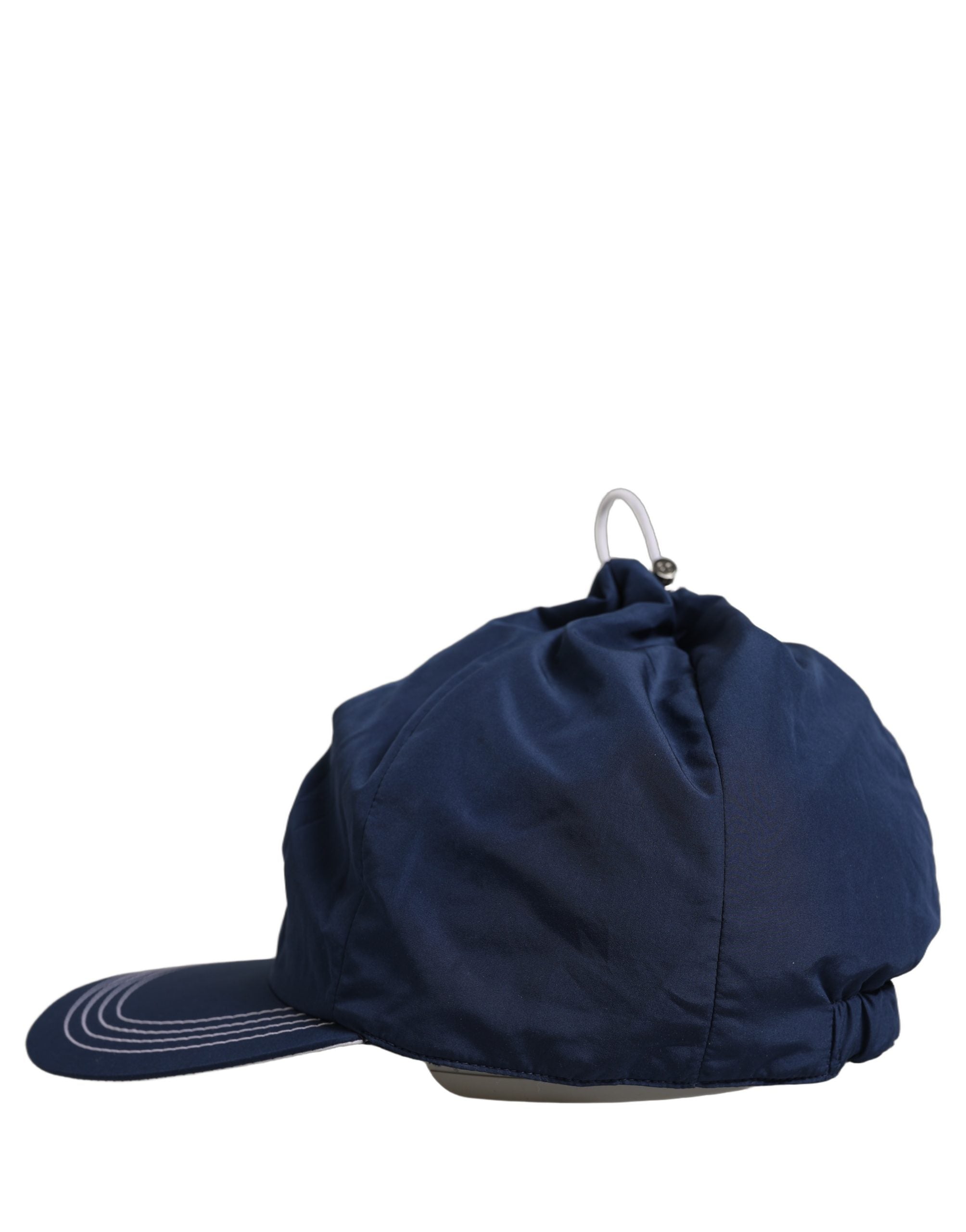 Dolce & Gabbana Men Navy Blue Polyester Baseball Capello Hat