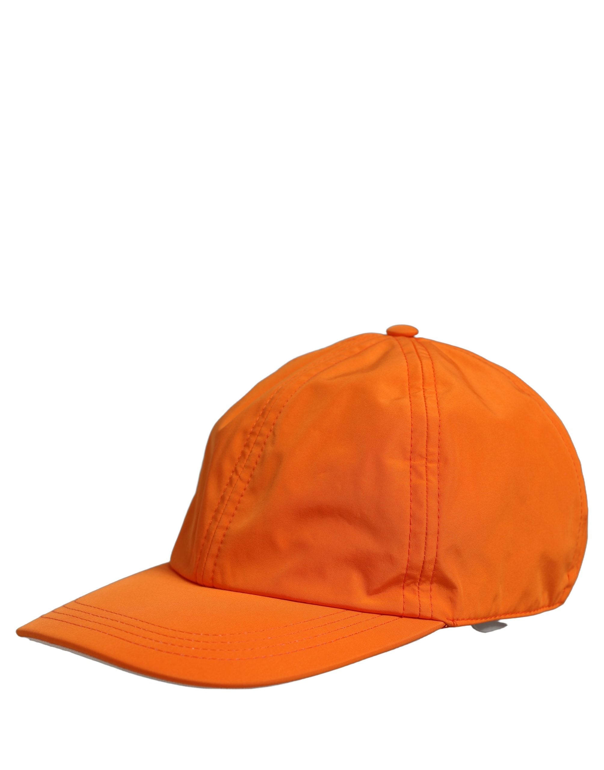 Dolce & Gabbana Men Orange Polyester Baseball Cap 6 Panels Hat