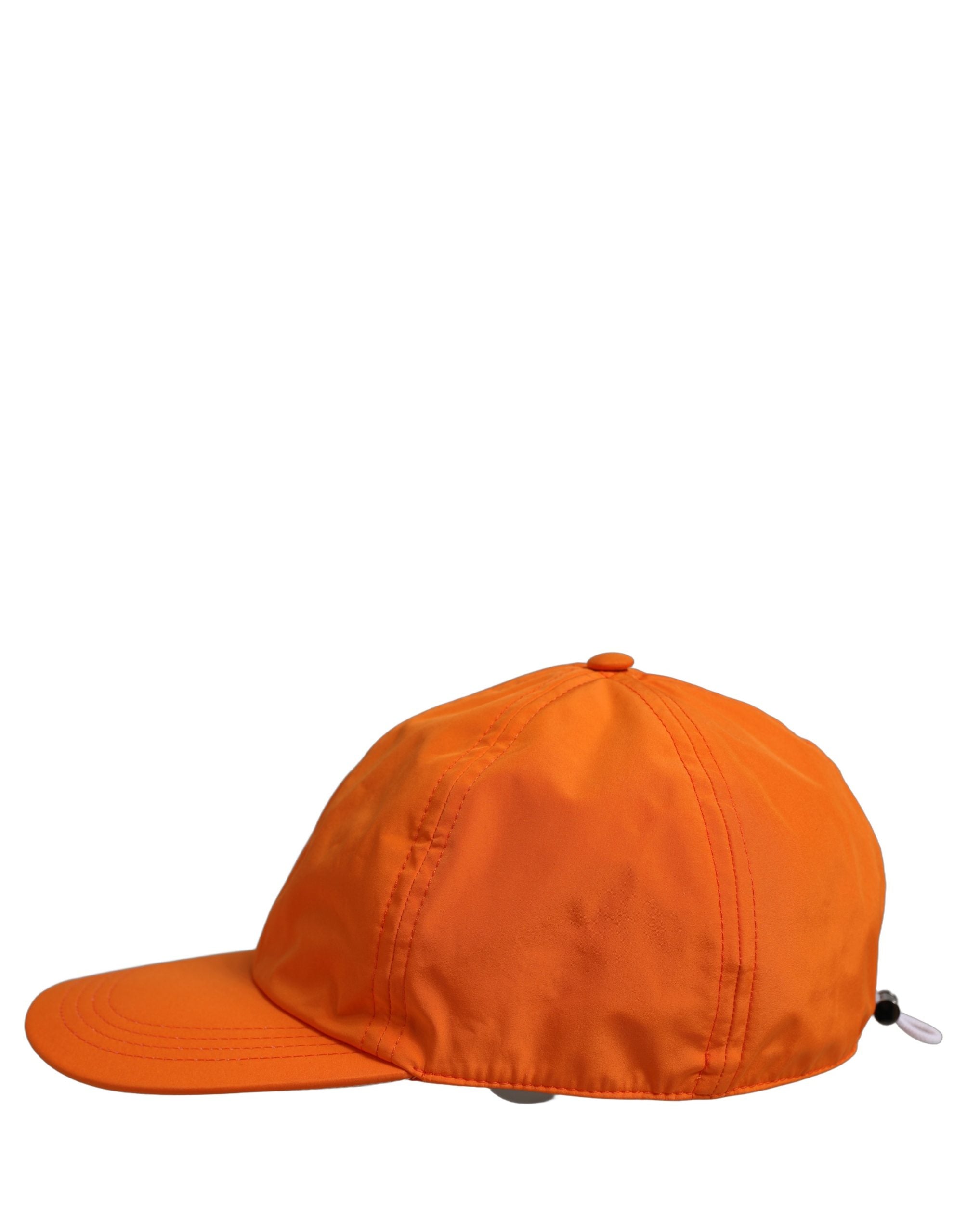 Dolce & Gabbana Men Orange Polyester Baseball Cap 6 Panels Hat