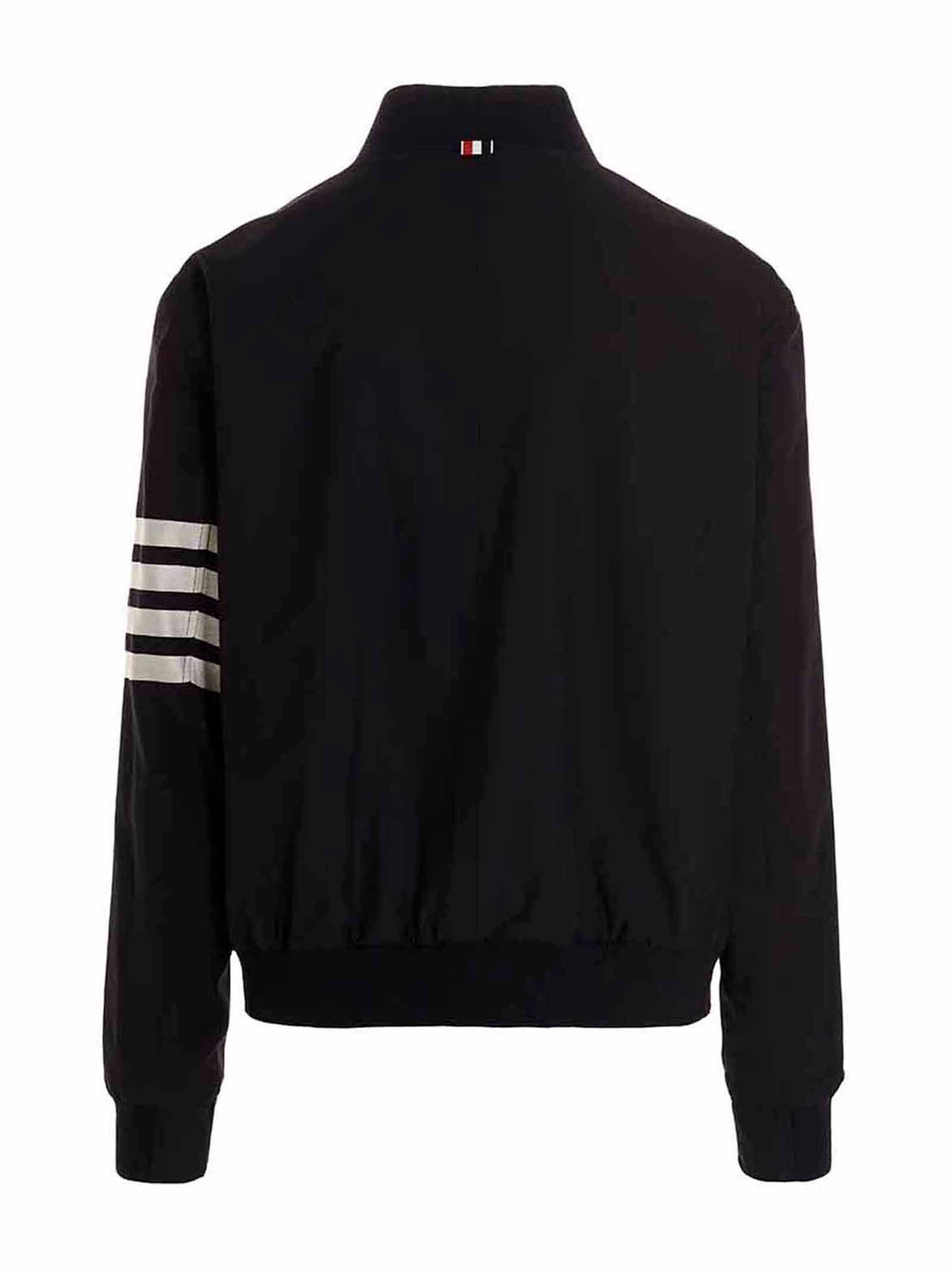 Thom Browne Blue Wool Bomber