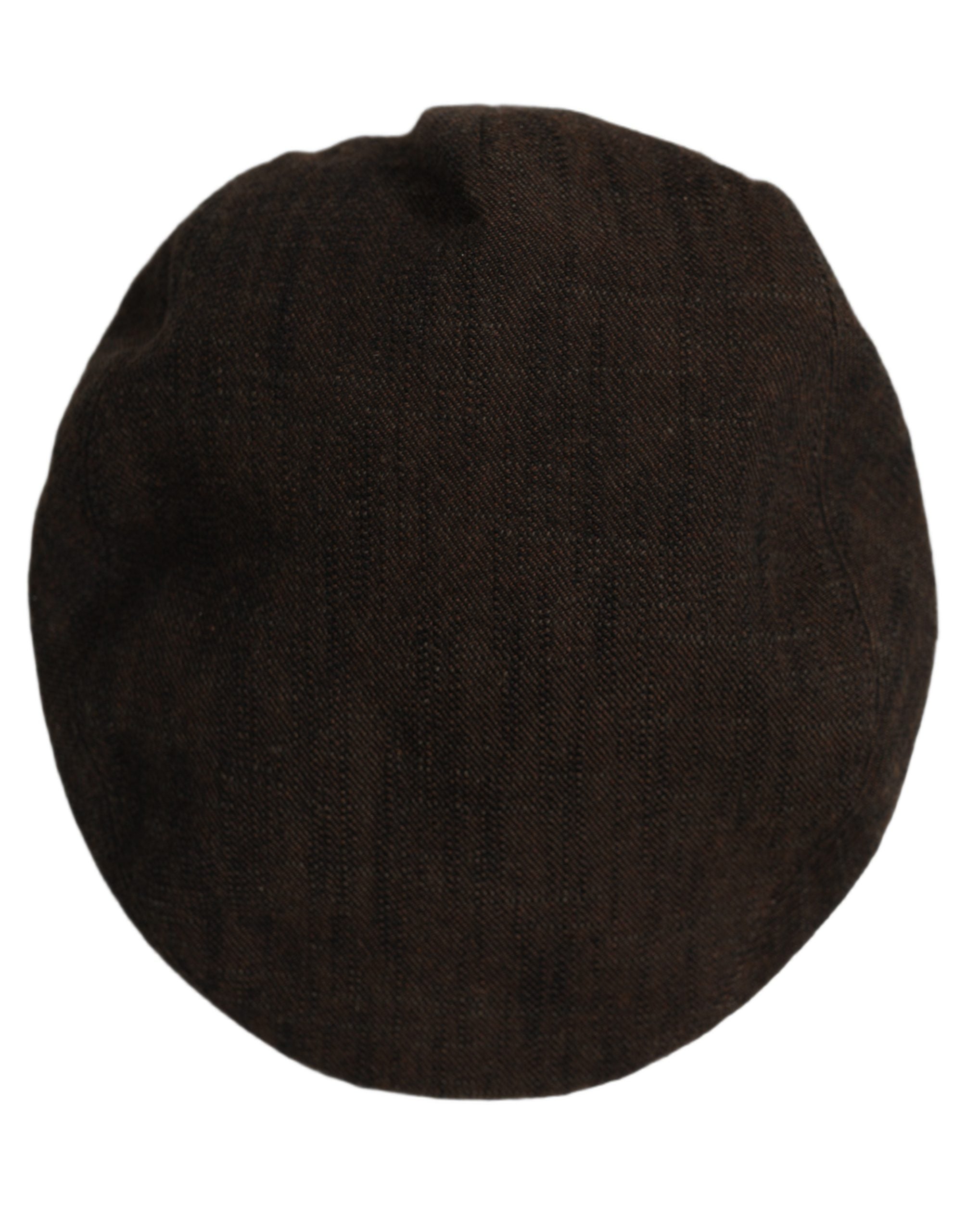 Dolce & Gabbana Men Brown Cotton Flat Cloth Newsboy Cap Hat