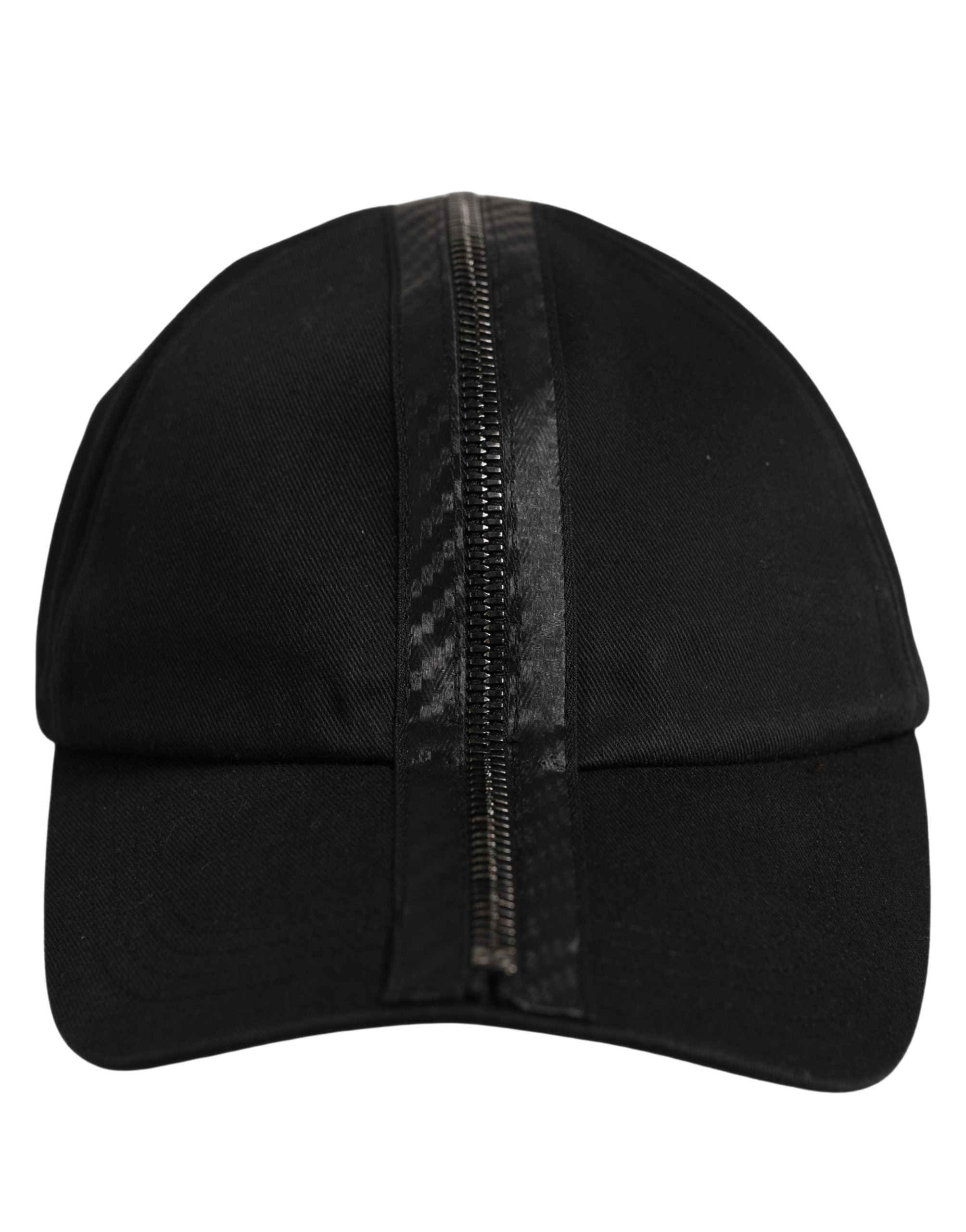 Dolce & Gabbana Men Black Cotton Baseball Cap 6 Panels Hat