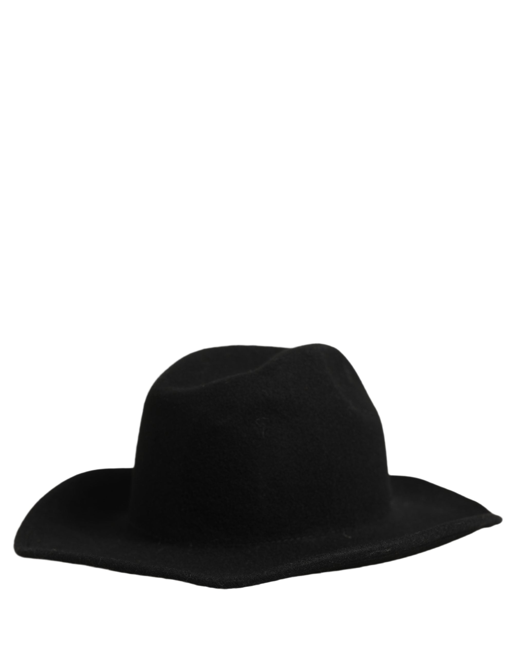Dolce & Gabbana Men Black Classic Wide Brim Fedora Capello Hat