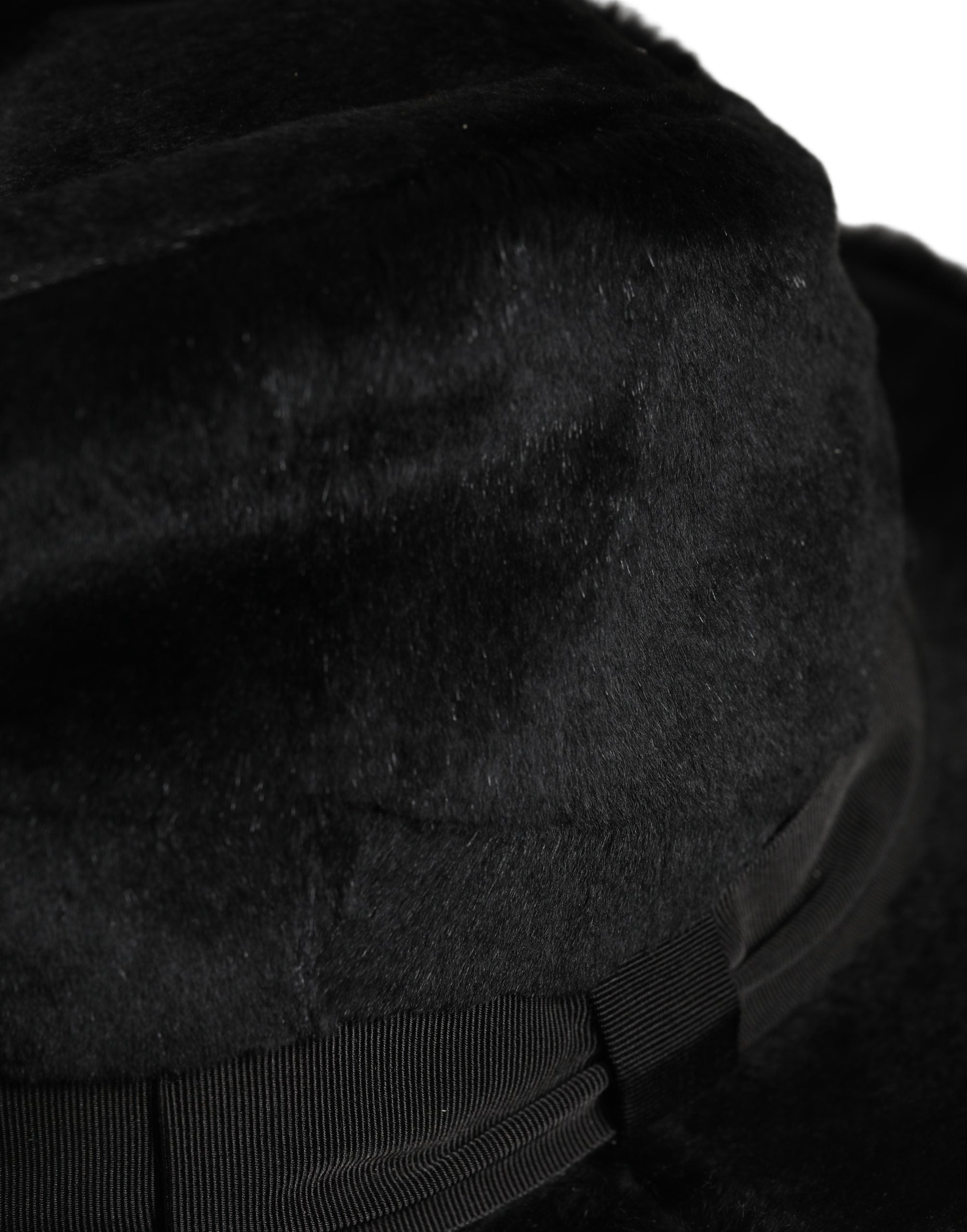 Dolce & Gabbana Men Black Classic Wide Brim Fedora Capello Hat
