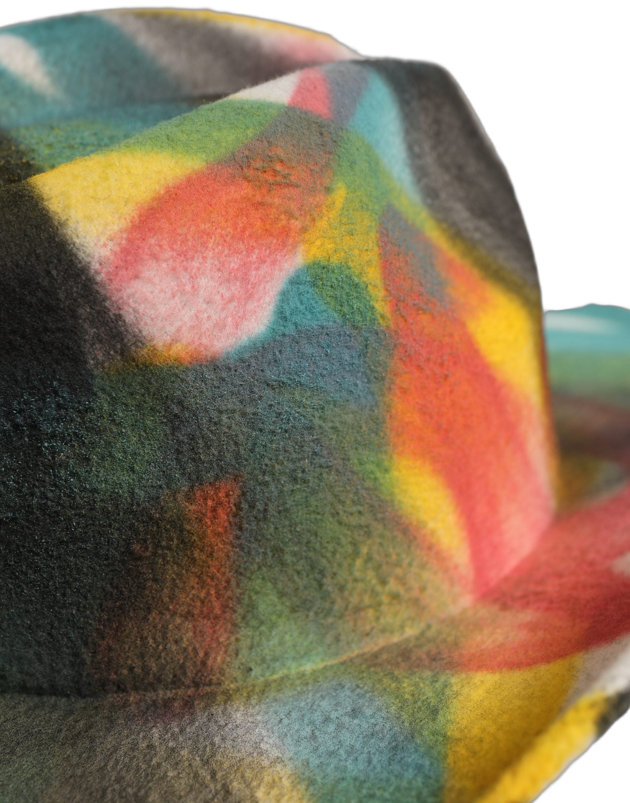 Dolce & Gabbana Men White Graffiti Wide Brim Fedora Capello Hat