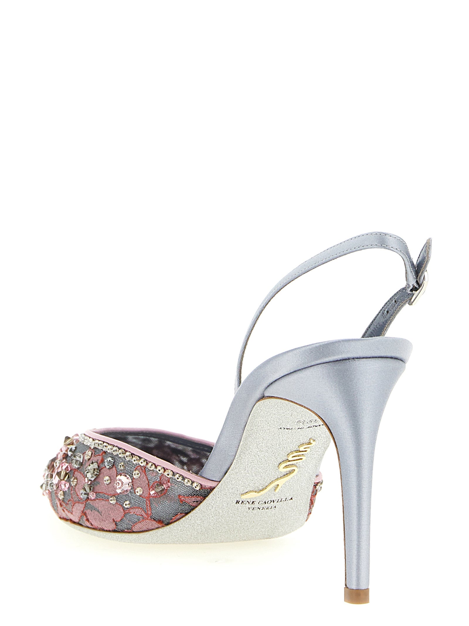 RENE CAOVILLA Multicolor Glass High Heel Pumps