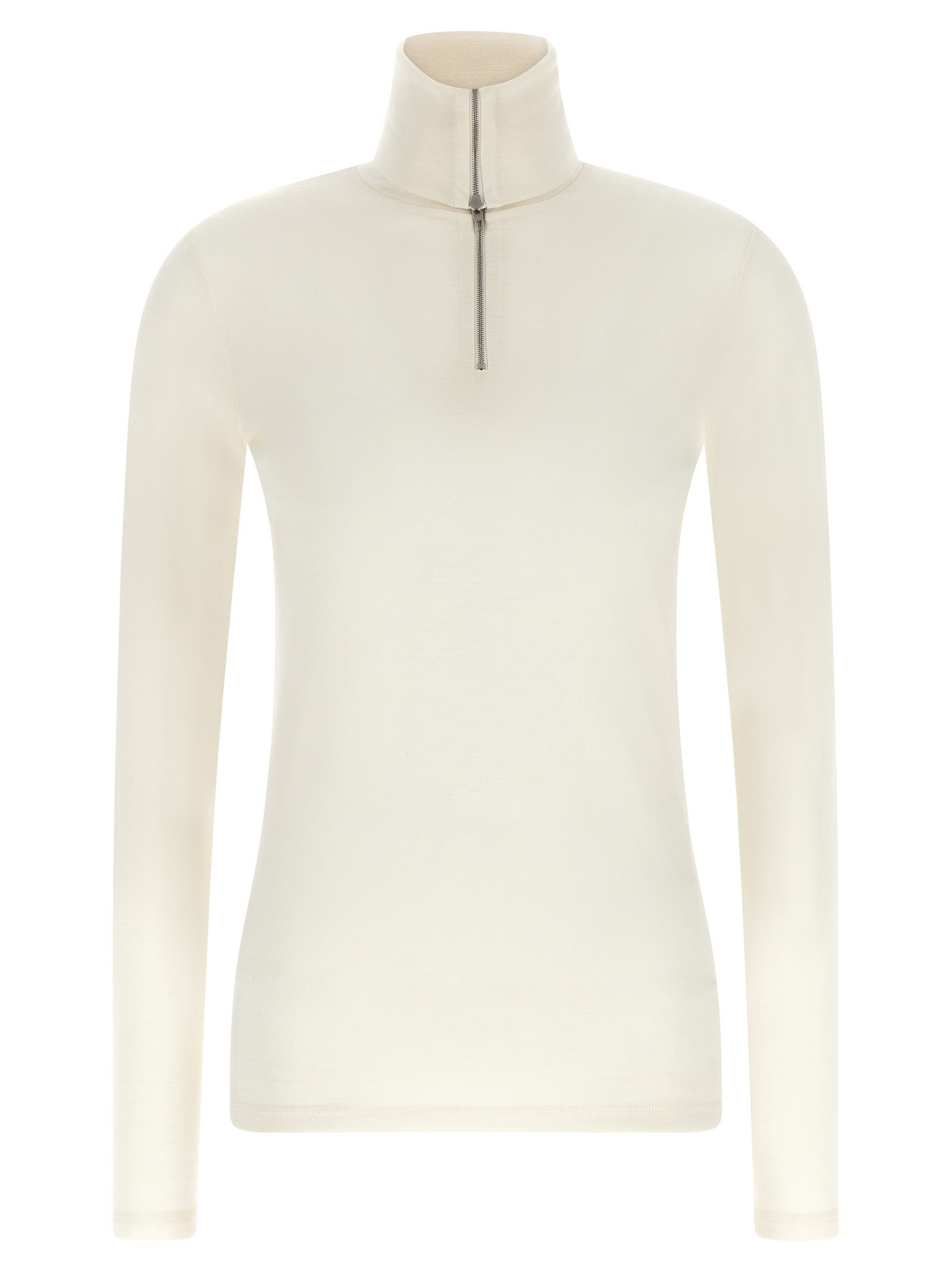 Jil Sander White Polyester Cardigan