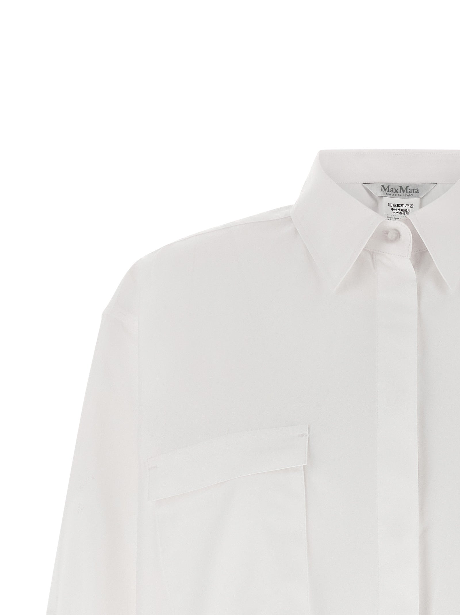 Max Mara White Cotton Blouse