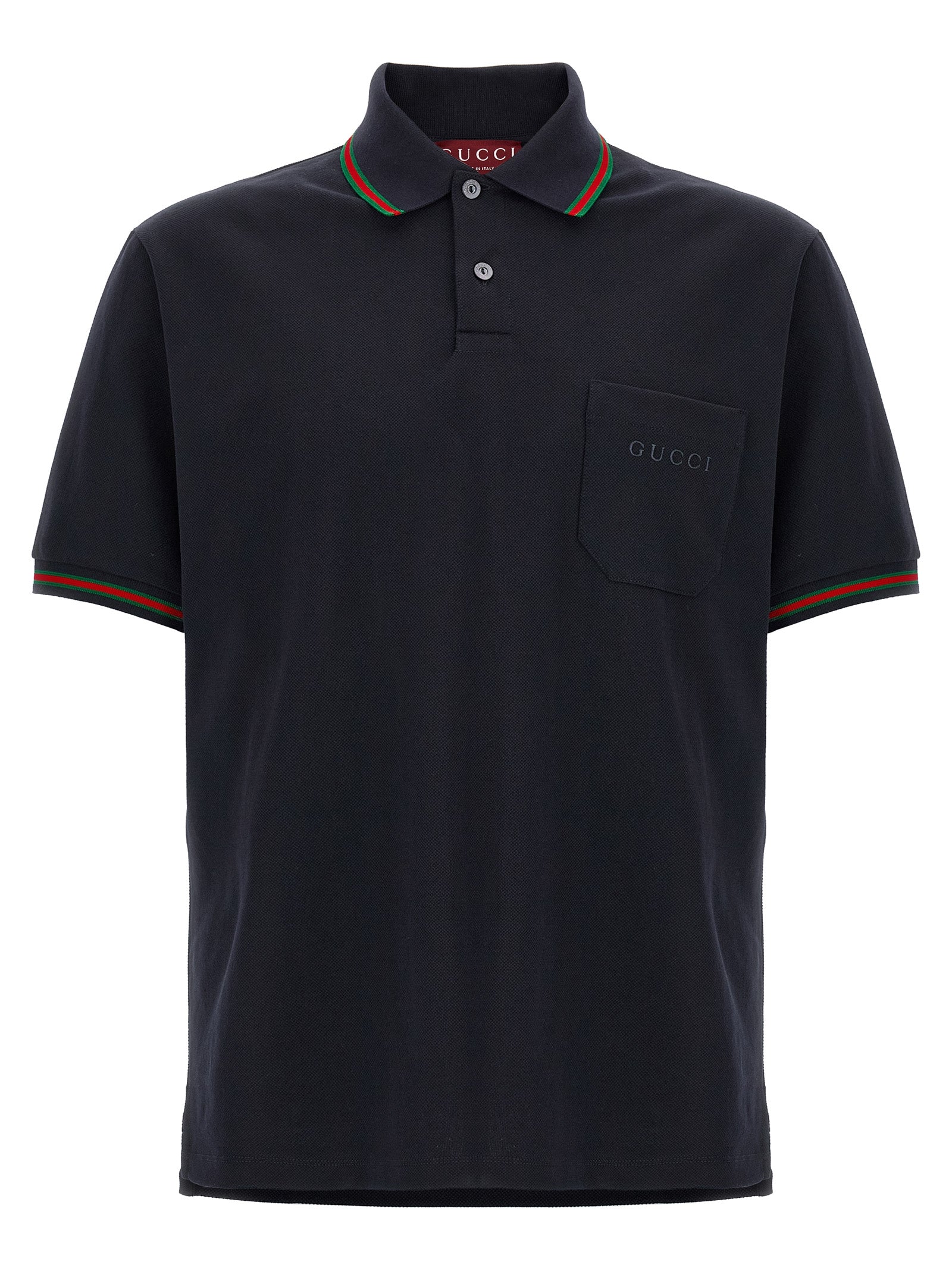 Gucci Blue Cotton Polo Shirt