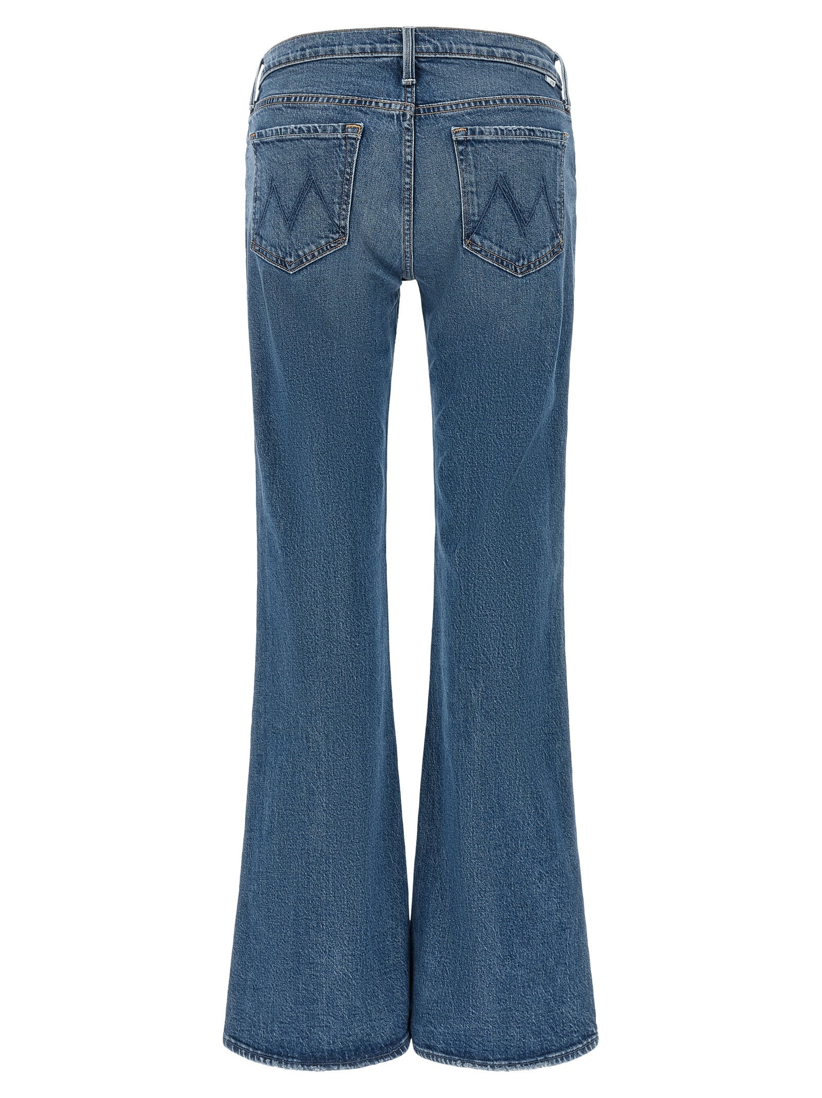 Mother Denim Blue Cotton Bootcut Jeans