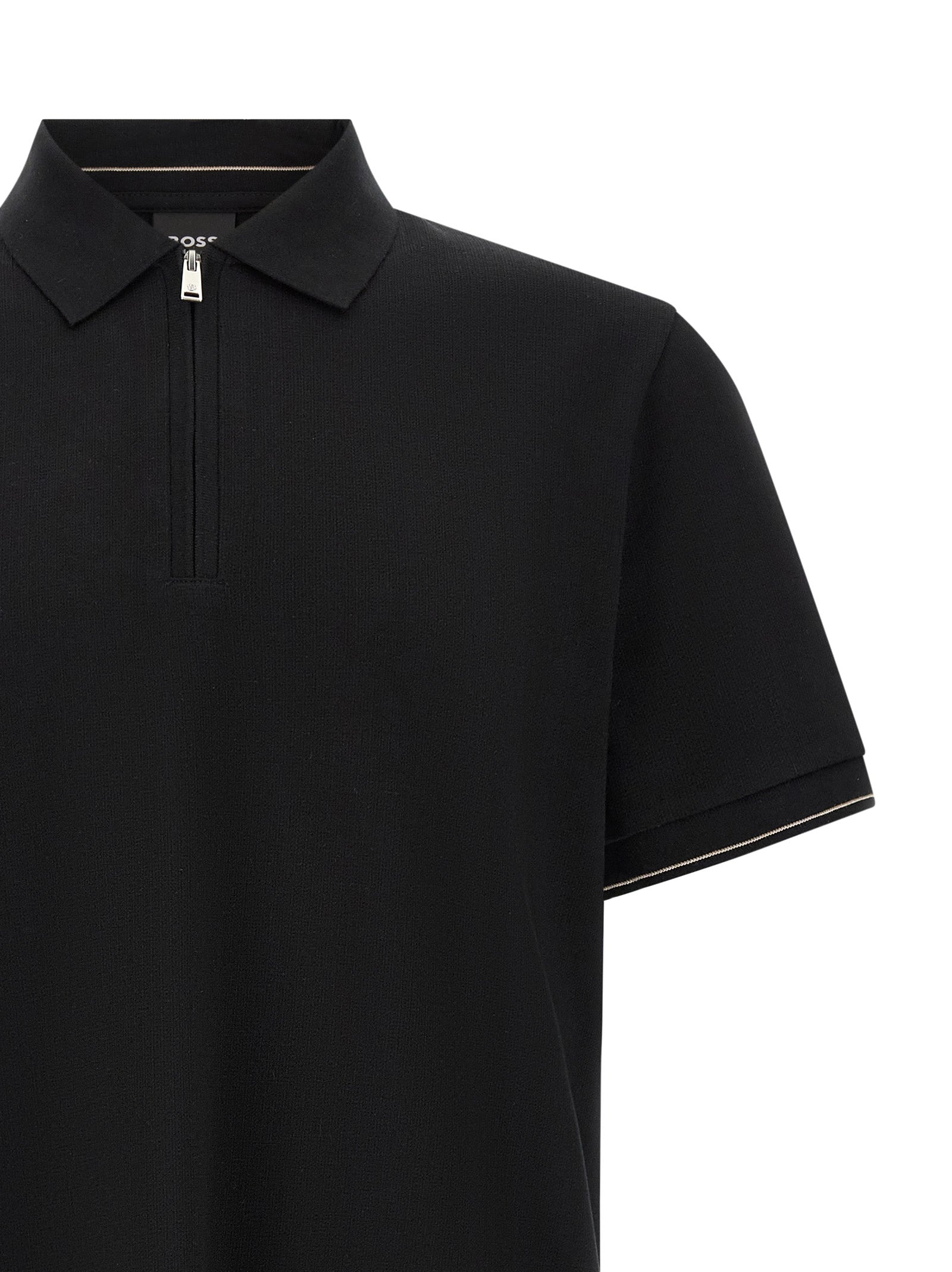 Hugo Boss Black Cotton Polo Shirt