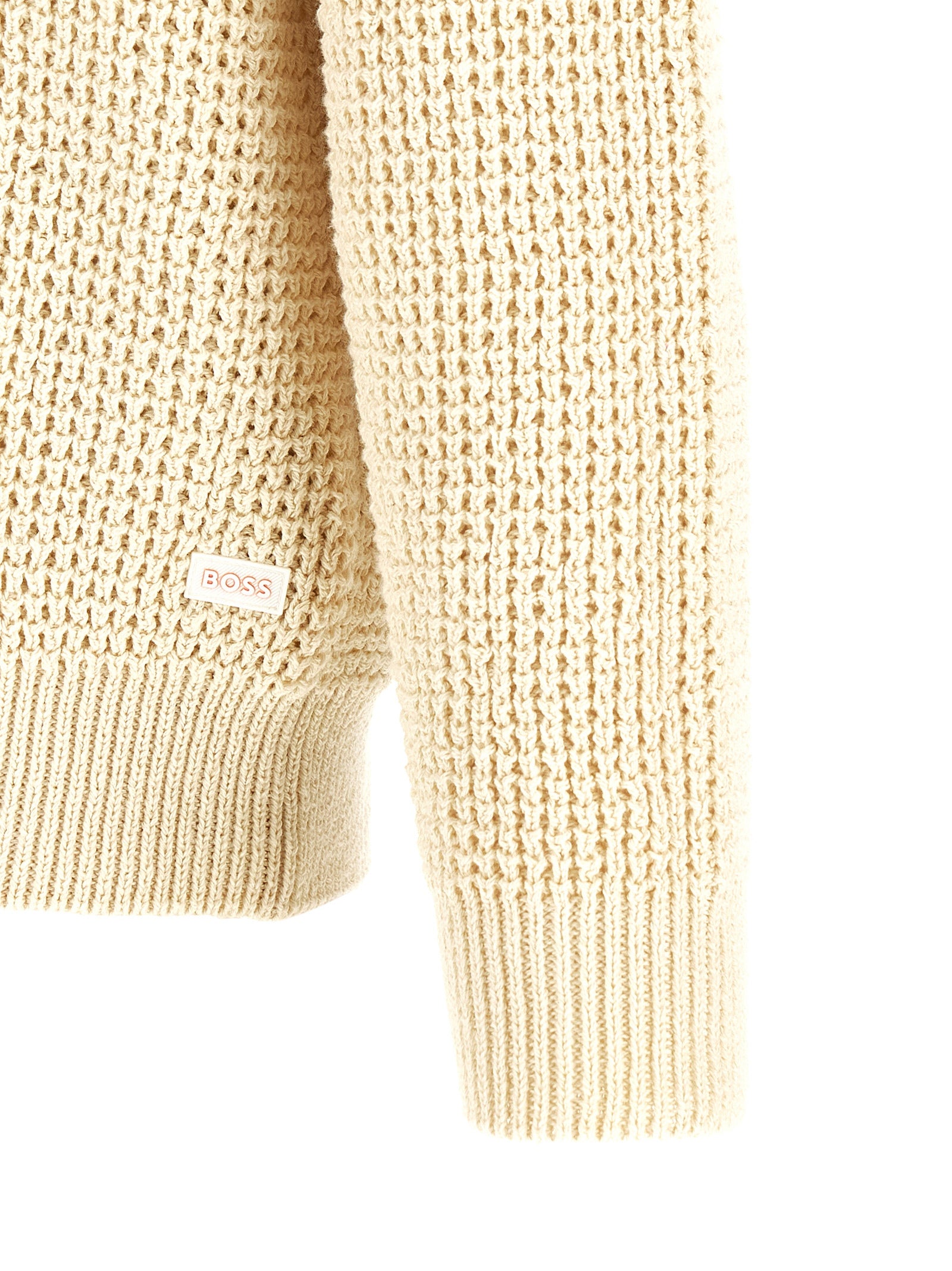 Hugo Boss Beige Cotton Cardigan