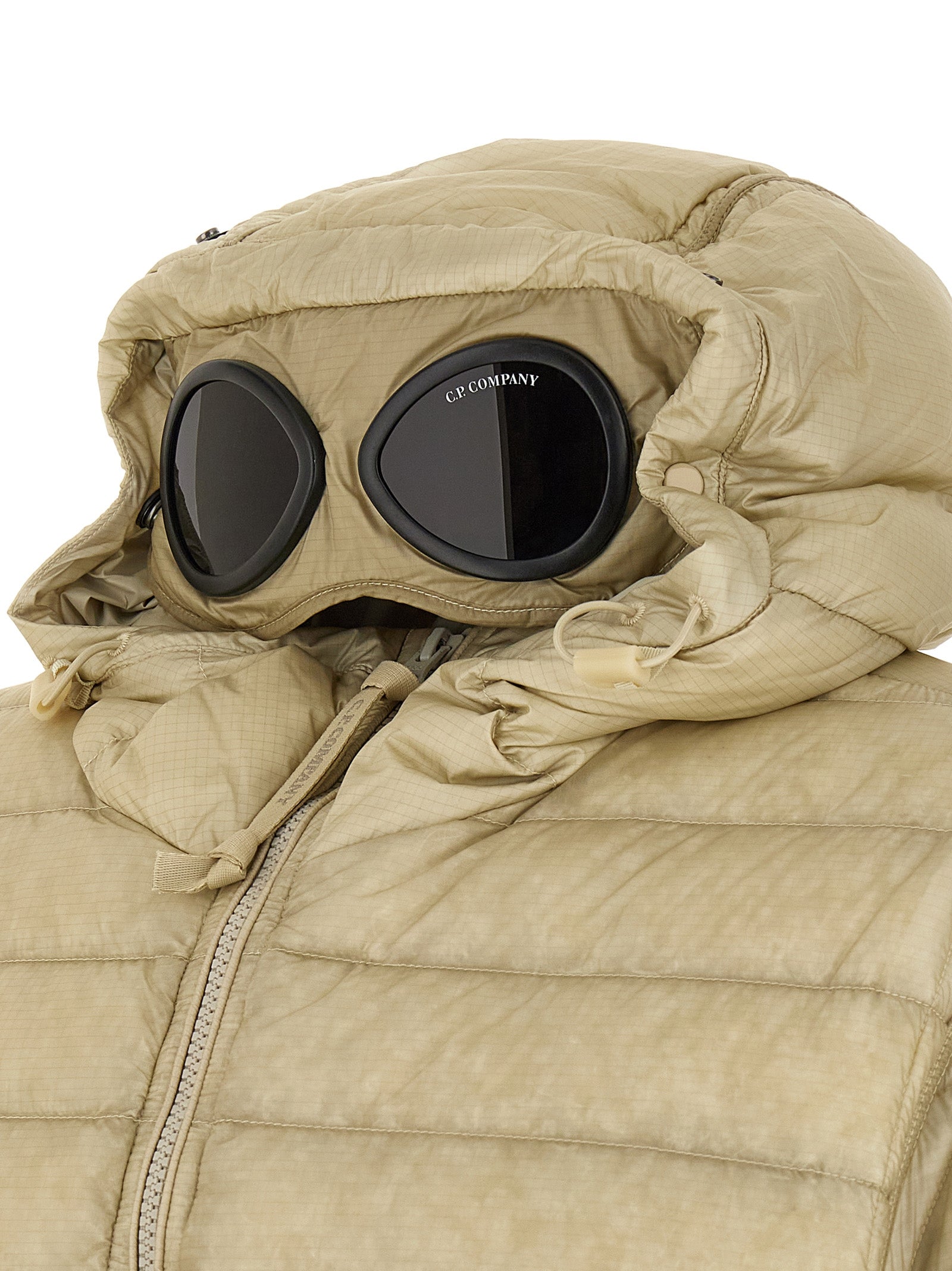 C.P. Company Beige Polyamide Full-Length Jacket