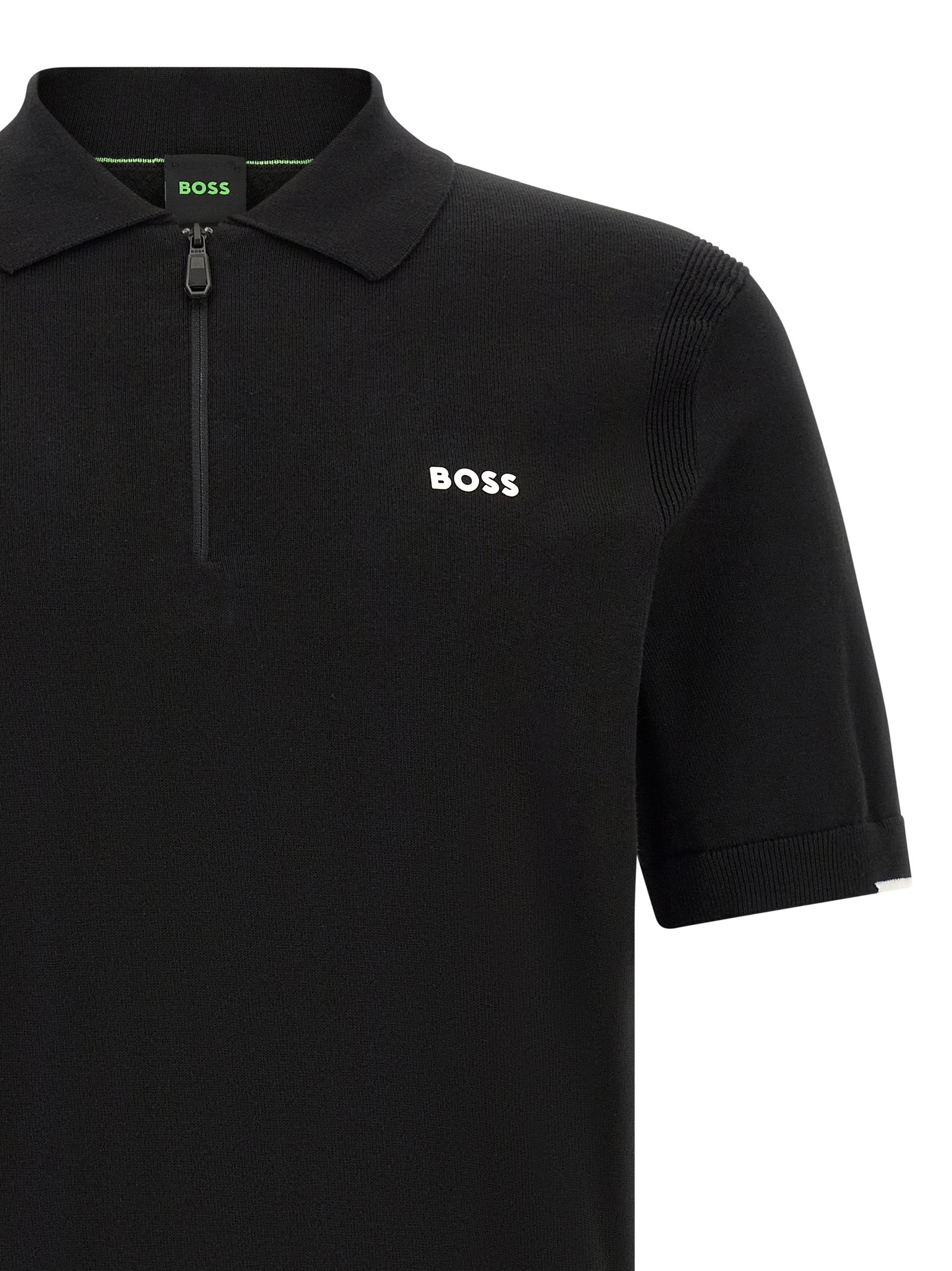 Hugo Boss Black Cotton Polo Shirt