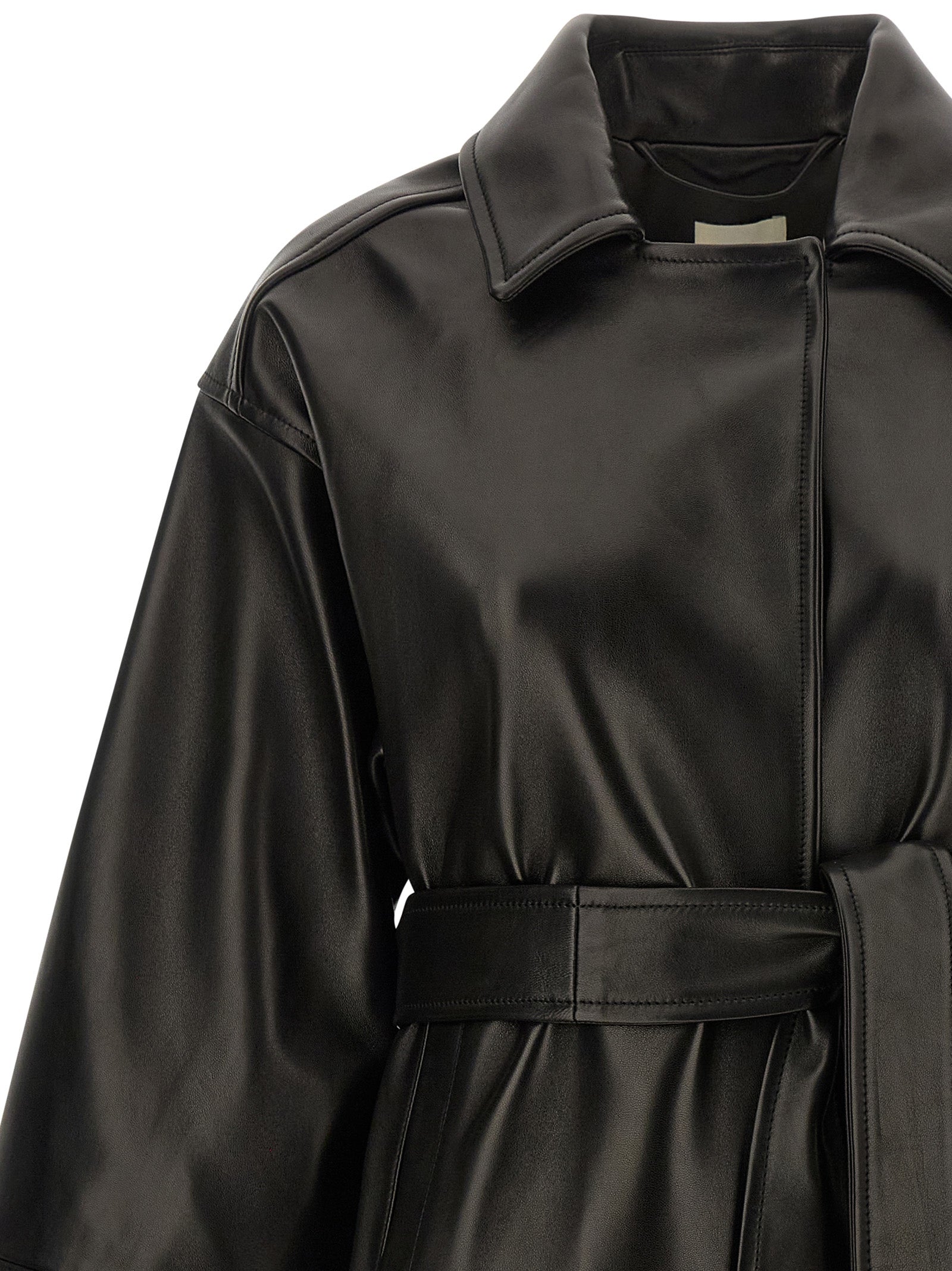 Khaite Black Lamb Leather Leather Jacket