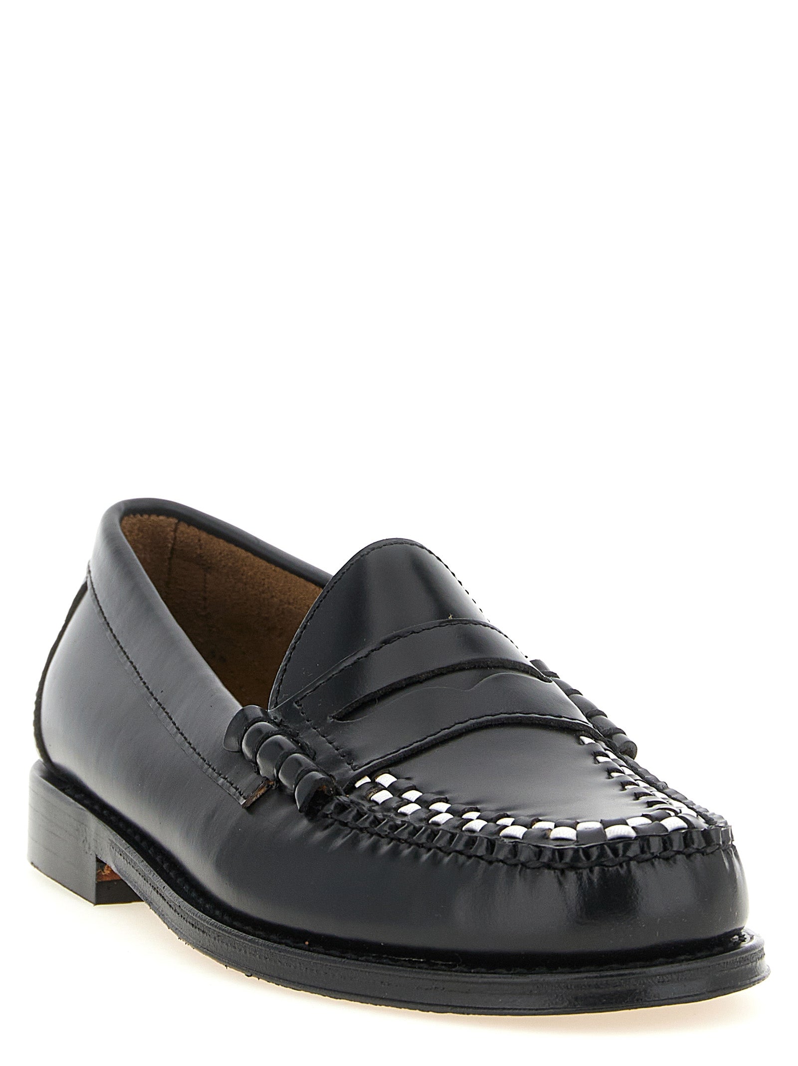 G.H. BASS Bicolor Cowhide Slip-On Loafers
