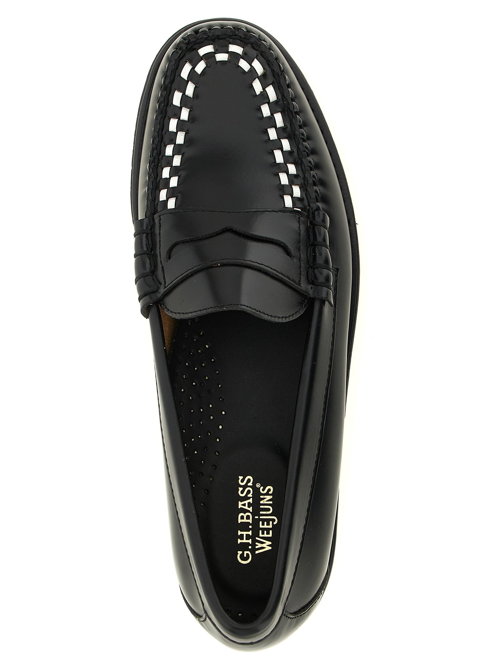 G.H. BASS Bicolor Cowhide Slip-On Loafers