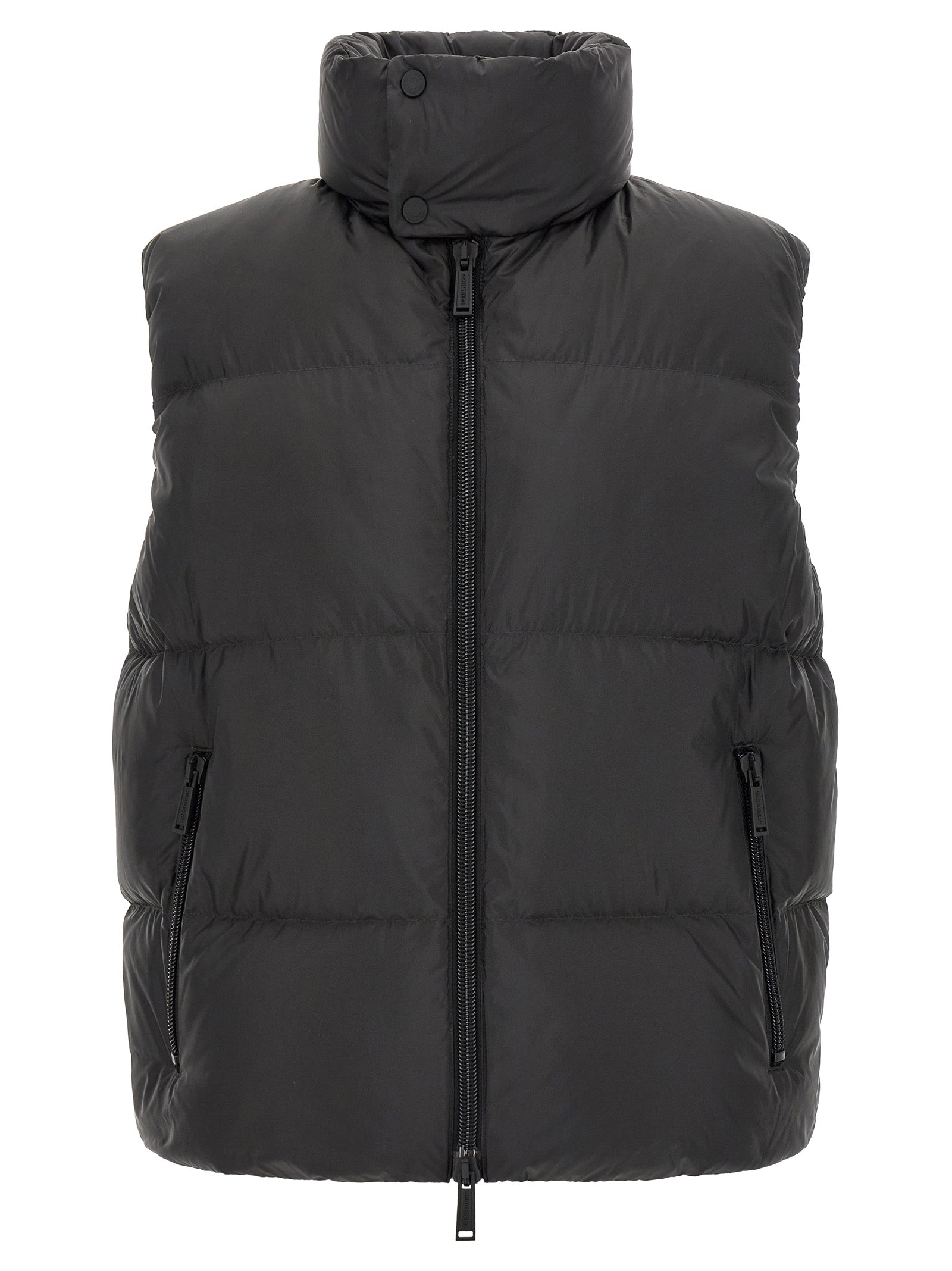 Dsquared² Black Polyester Sleeveless Jacket