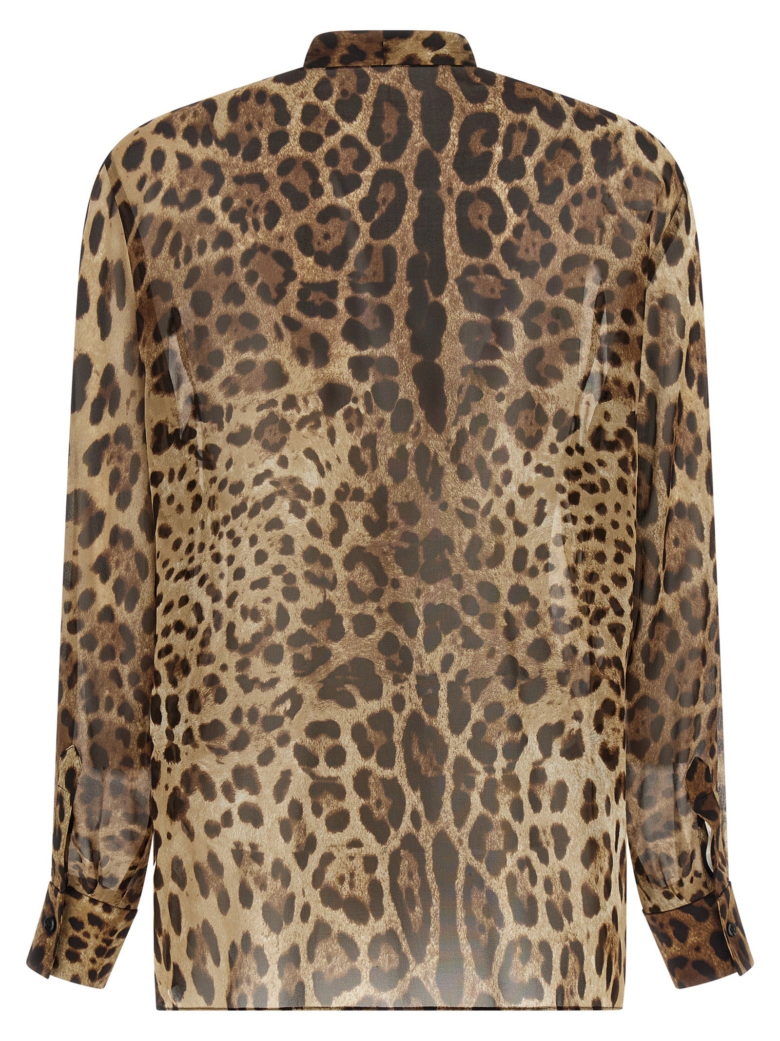 Dolce & Gabbana Brown Silk Blouse
