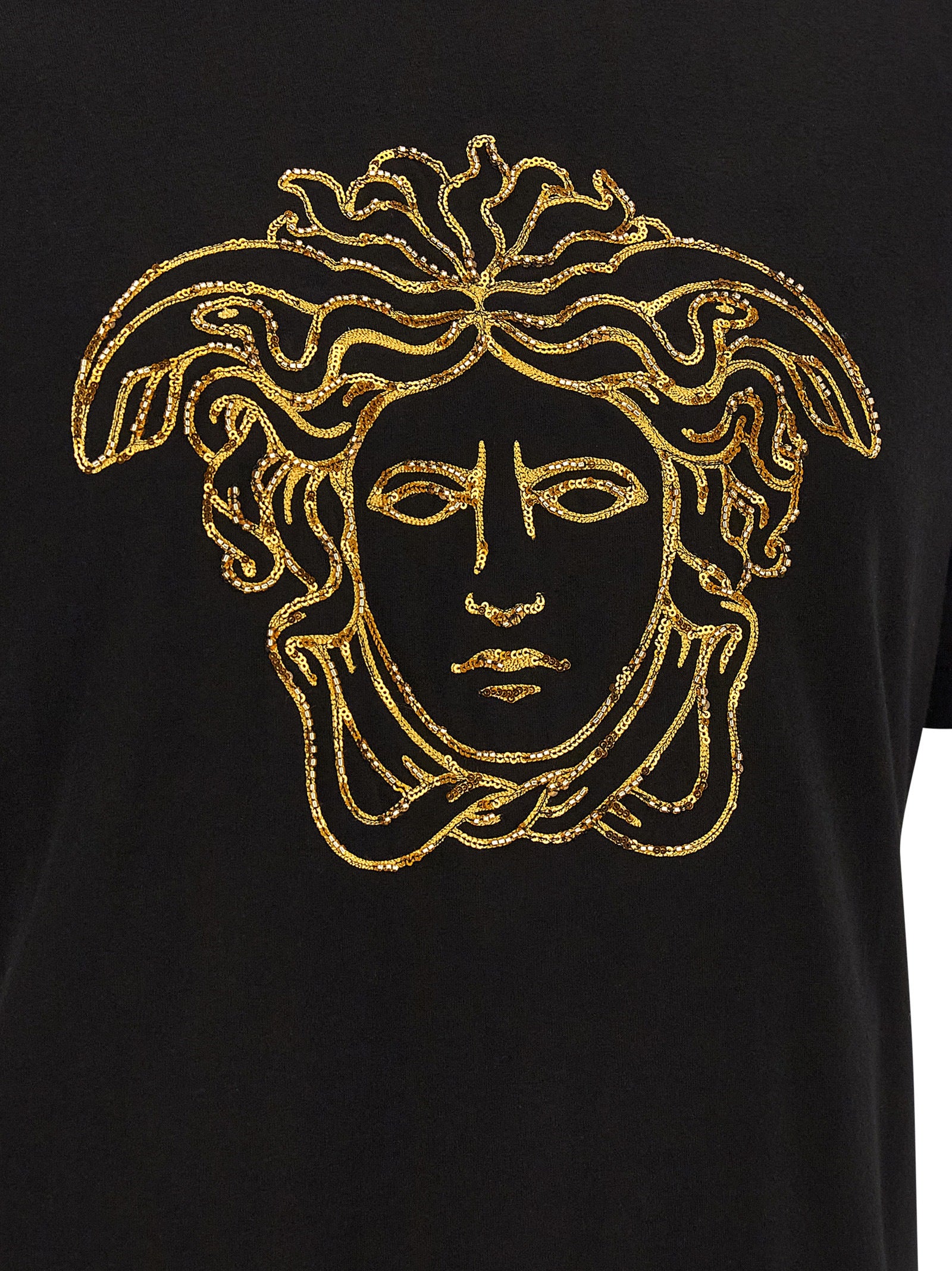 Versace Black Cotton T-Shirt