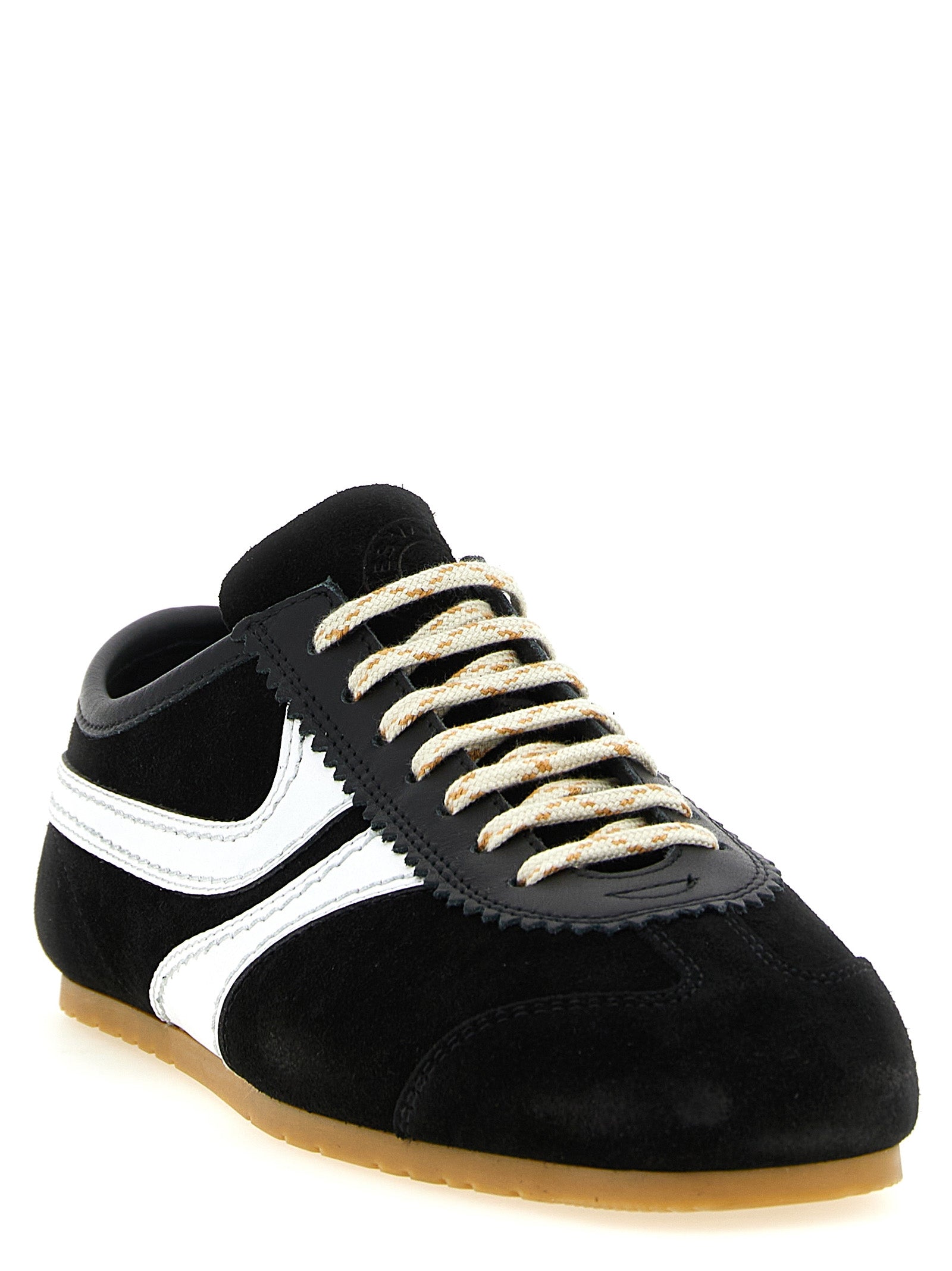 Dries Van Noten Bicolor Calfskin Athletic Sneakers