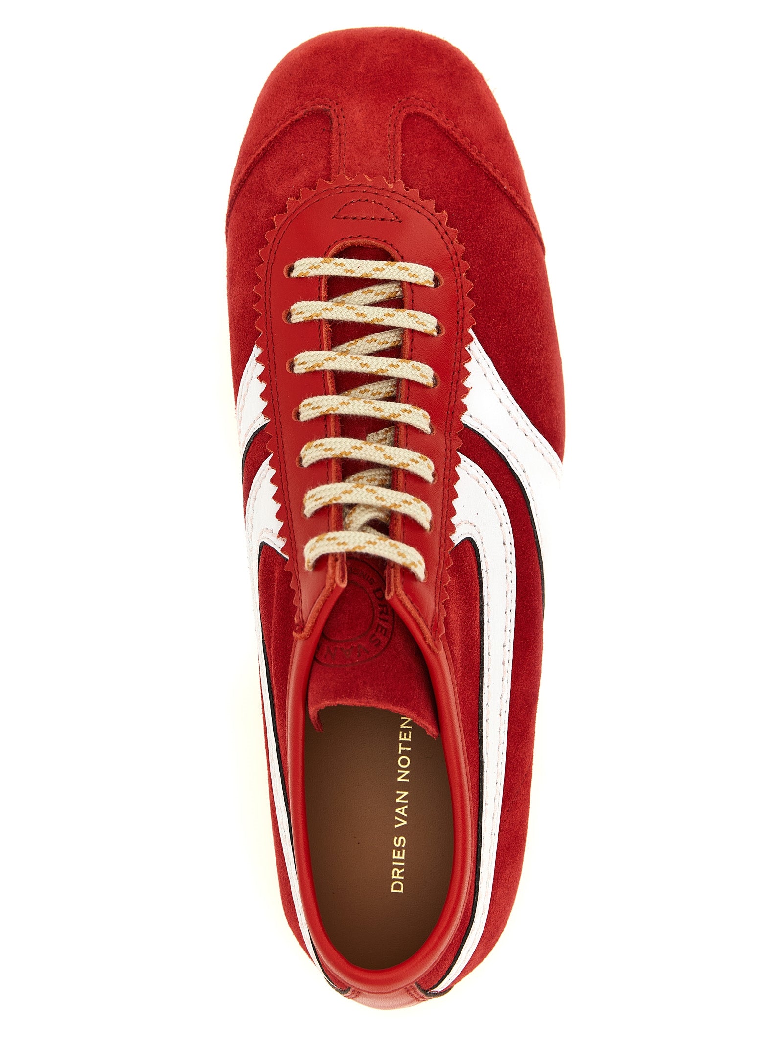 Dries Van Noten Multicolor Calfskin Athletic Sneakers