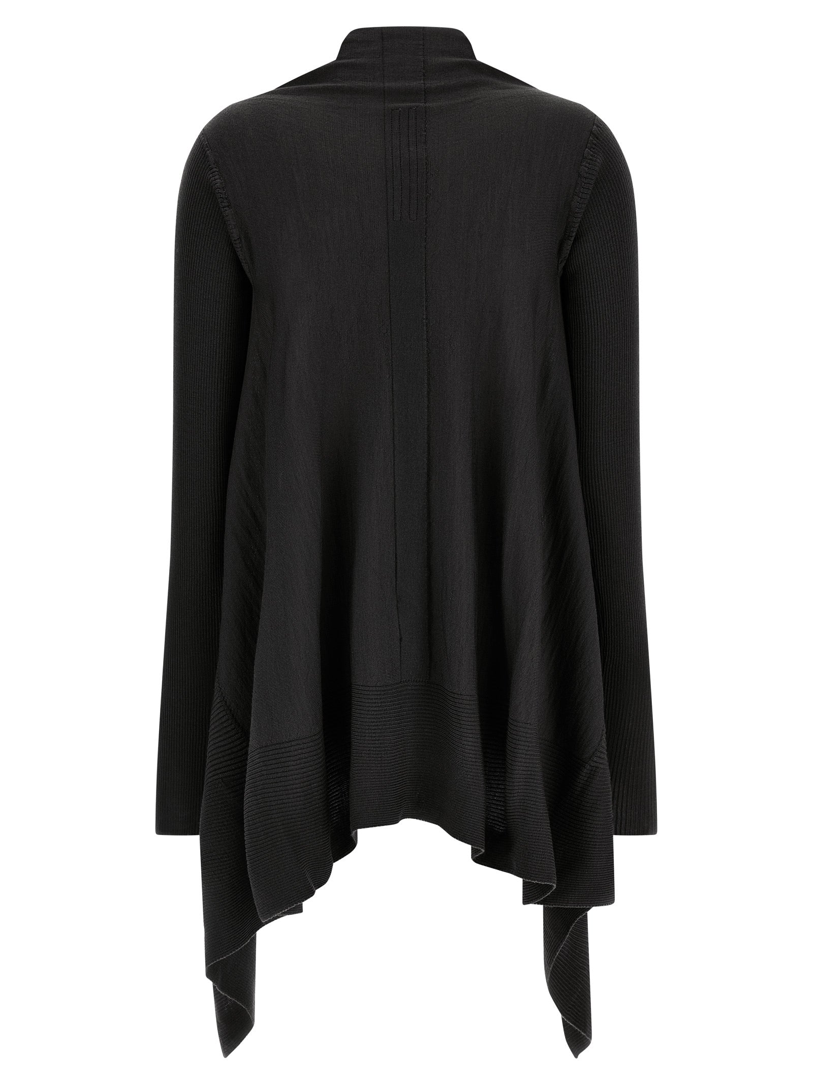 Rick Owens Black Cotton Cardigan