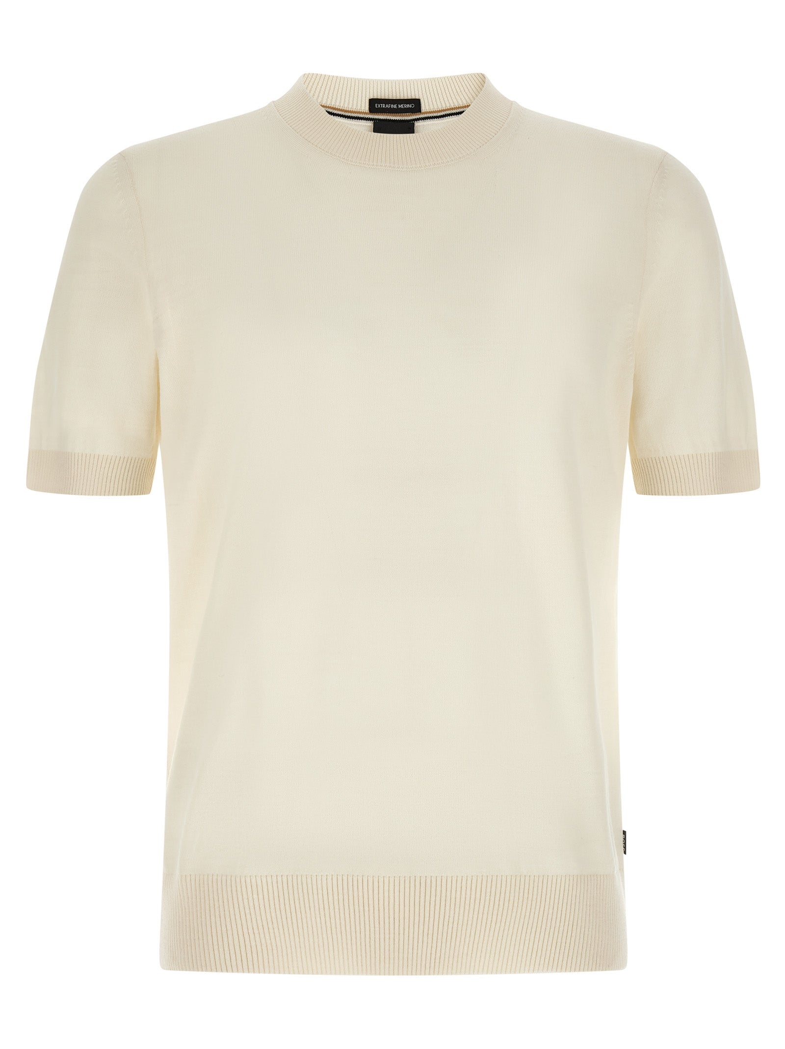 Hugo Boss White Virgin Wool T-Shirt