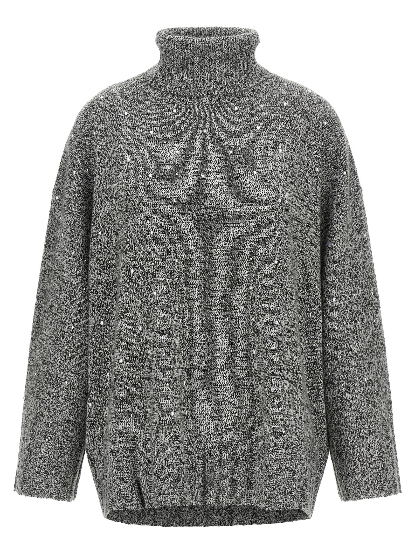 PINKO Gray Polyester Cardigan