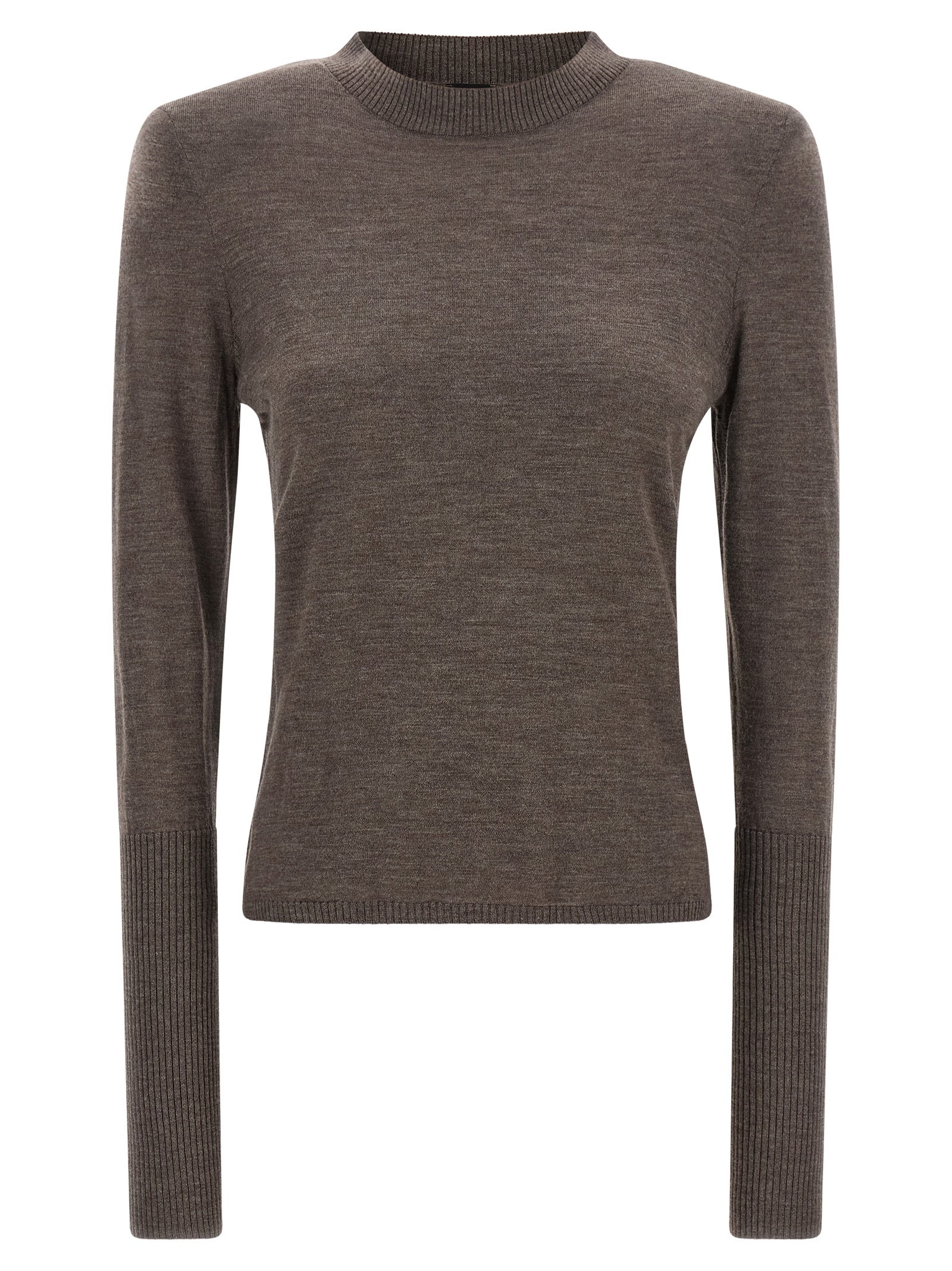 PINKO Brown Wool Cardigan