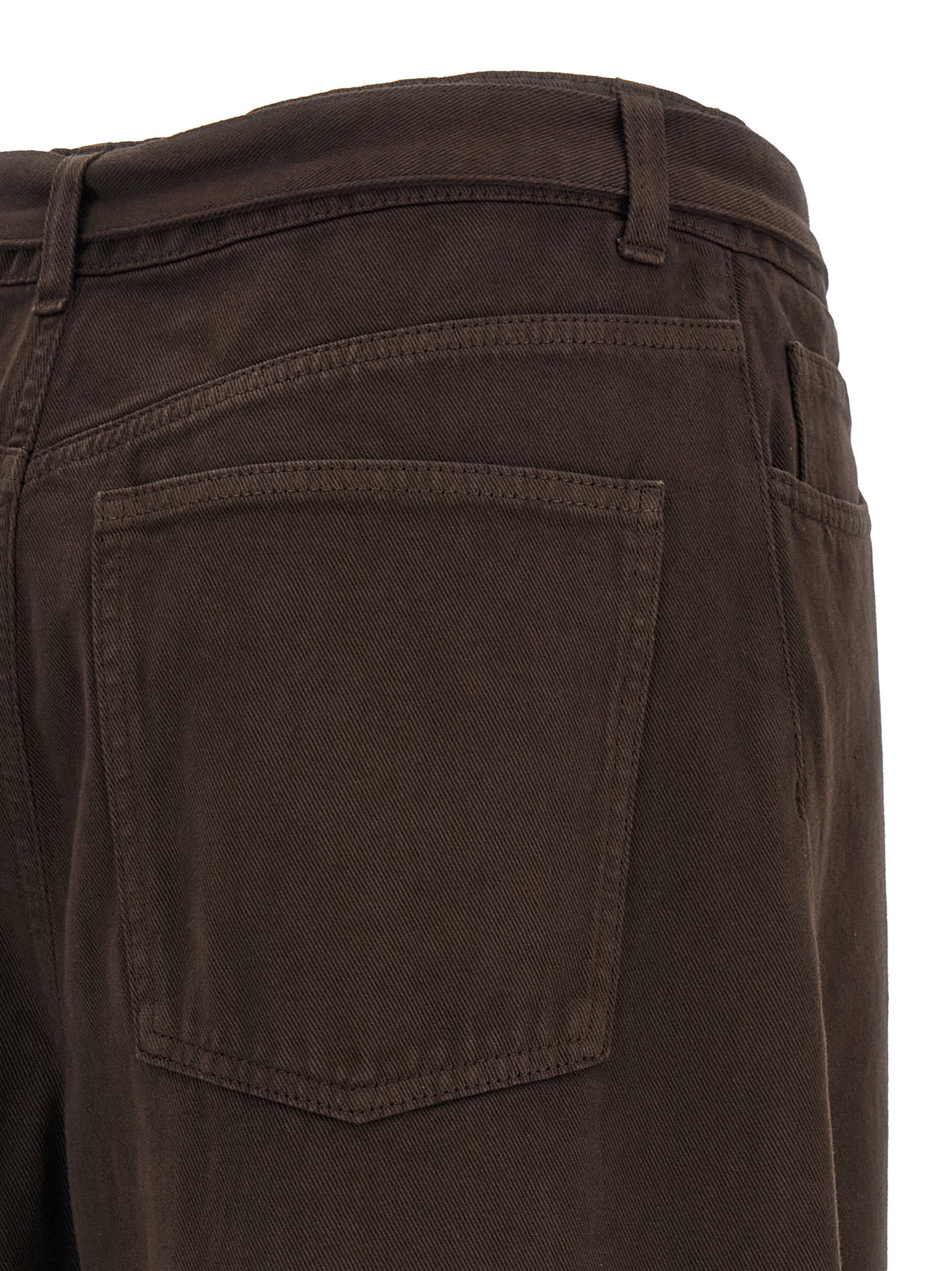 Twinset Brown Cotton High-Waisted Jean