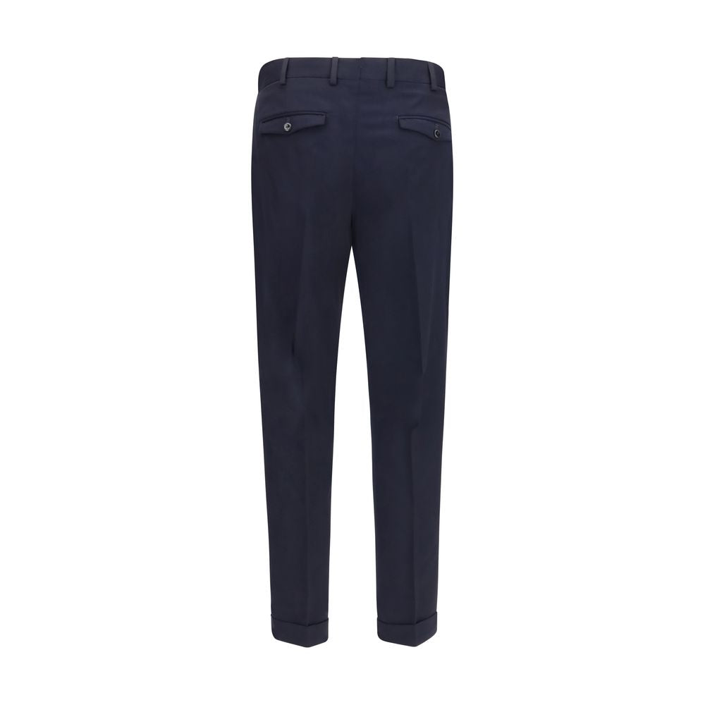 PT Torino Blue Wool Oves Aries Casual Pants