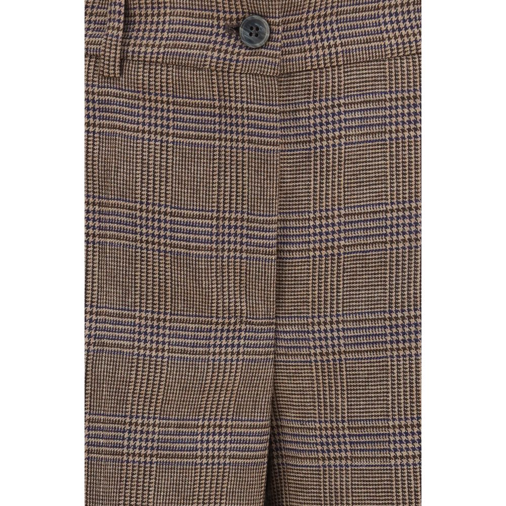 P.A.R.O.S.H. Brown Wool Oves Aries Casual Pants
