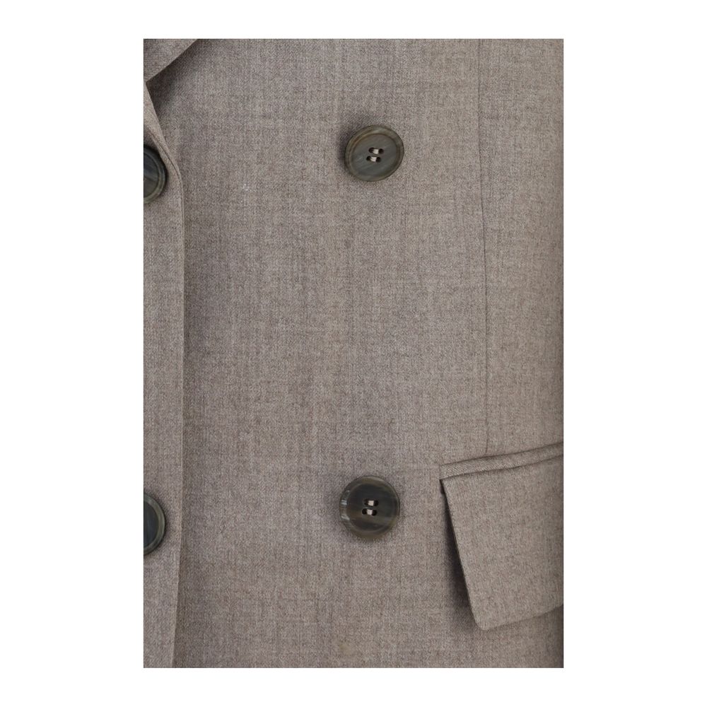 P.A.R.O.S.H. Beige Wool Oves Aries Blazer