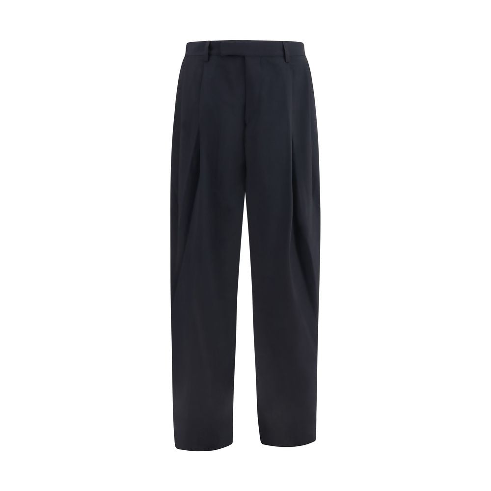 Giorgio Armani Blue Wool Oves Aries Dress Pants
