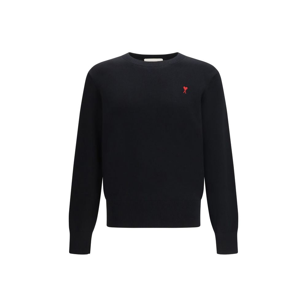 Ami Paris Black Wool Oves Aries Sweatshirt