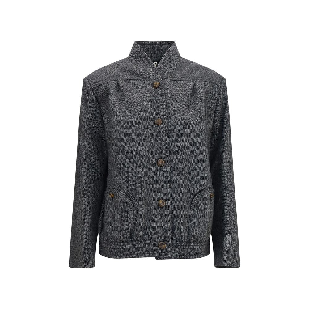 Blazé Milano Gray Wool Oves Aries Shell Jacket