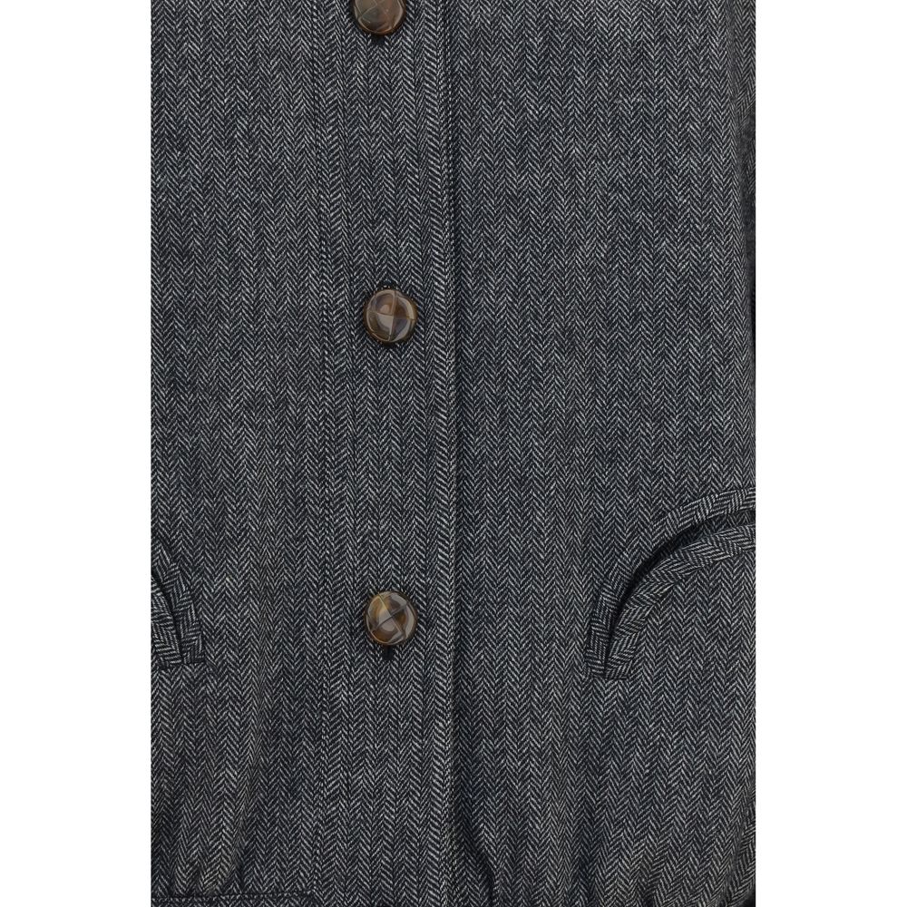 Blazé Milano Gray Wool Oves Aries Shell Jacket