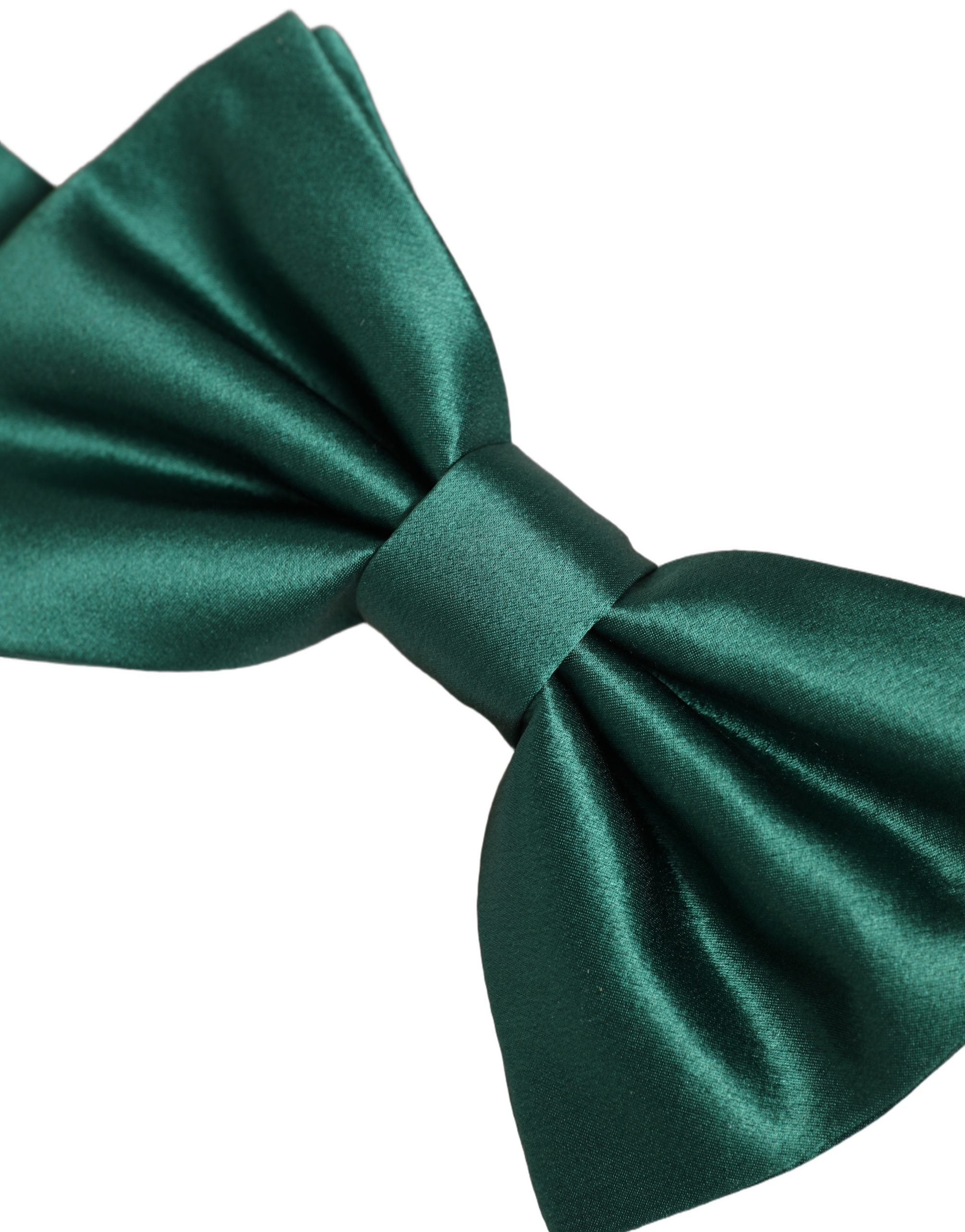 Dolce & Gabbana Men Green 100% Silk Adjustable Neck Papillon Bow Tie