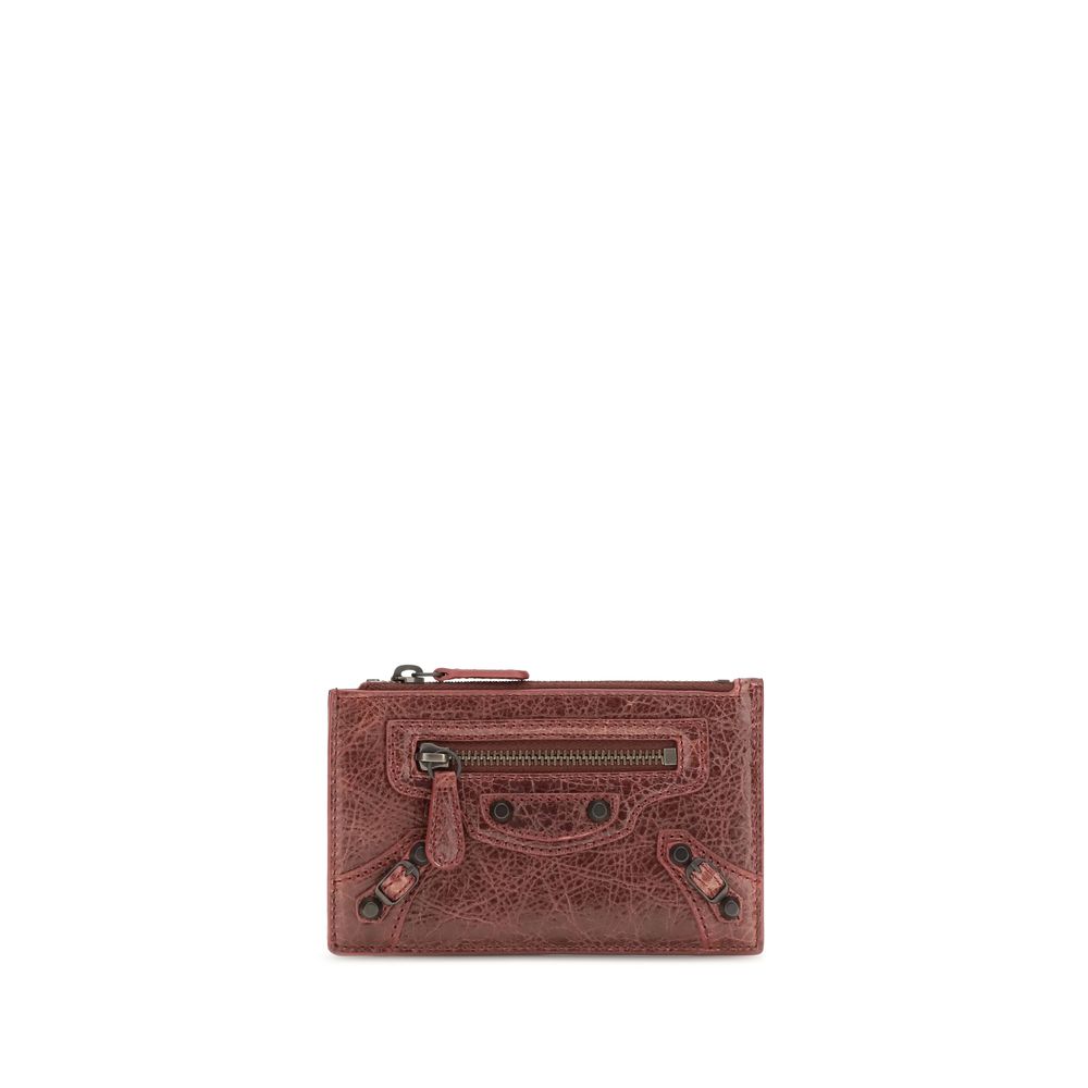 Balenciaga Bordeaux Lamb Ovis Aries Aries Wallet