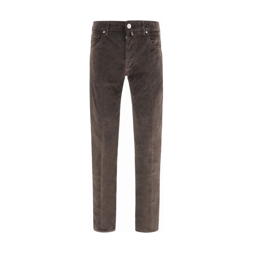 Jacob Cohen Brown Cotton Casual Pants