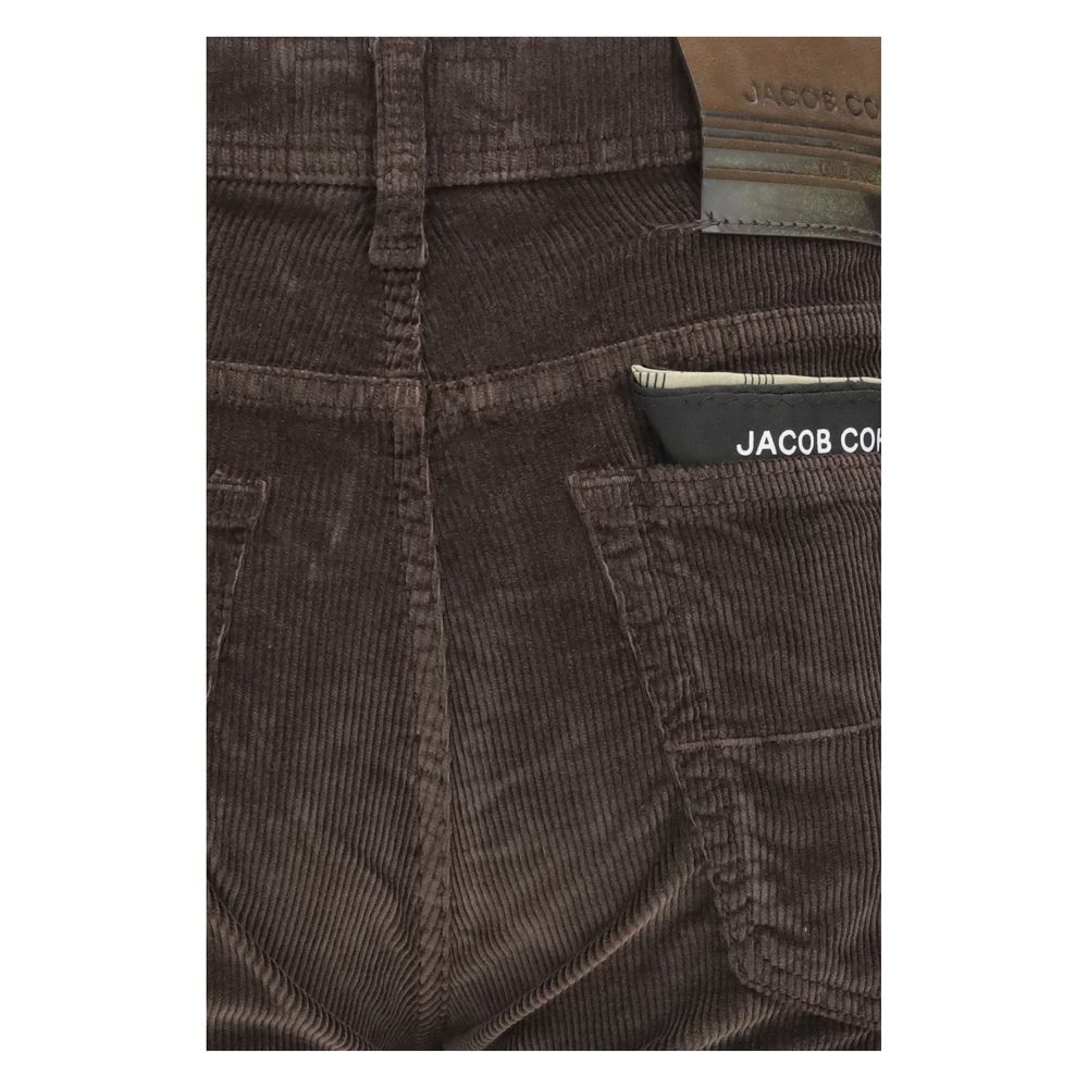 Jacob Cohen Brown Cotton Casual Pants