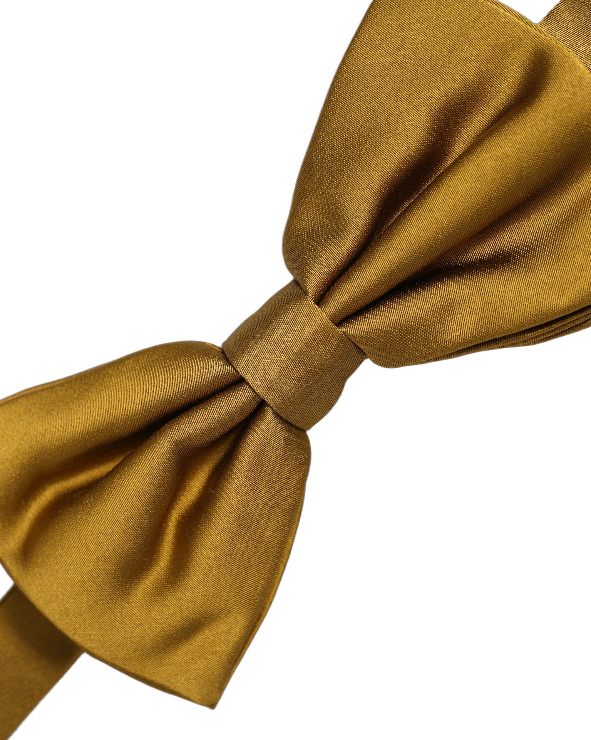 Dolce & Gabbana Men Mustard 100% Silk Adjustable Neck Papillon Bow Tie