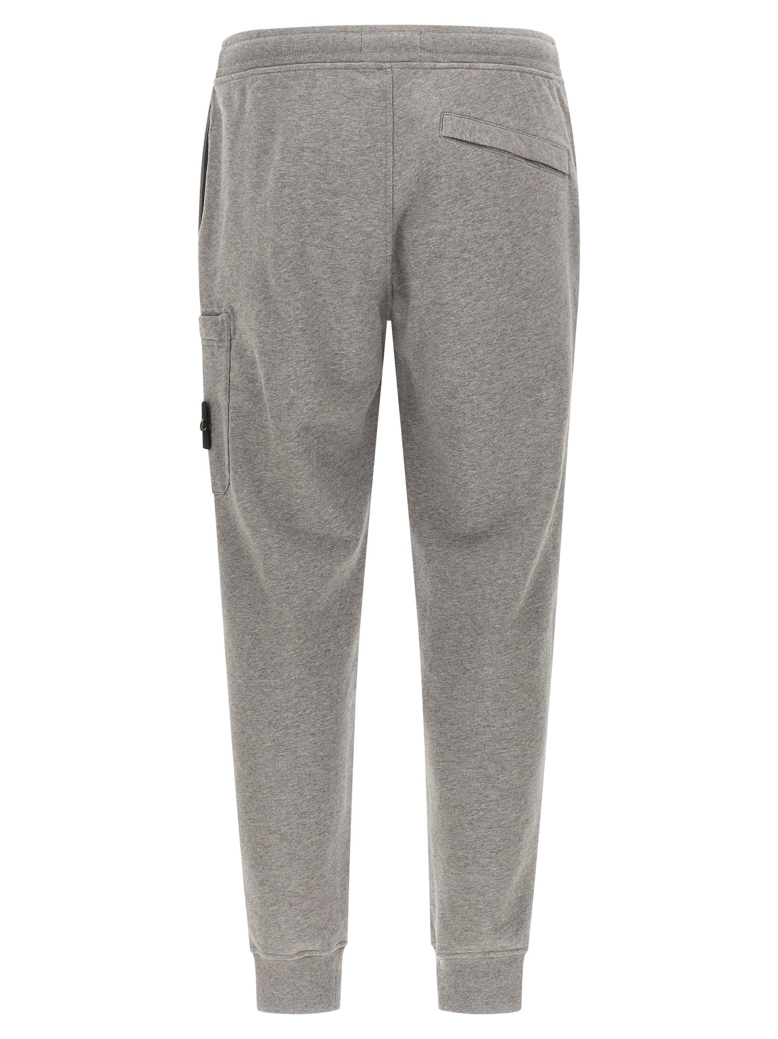 Stone Island Gray Cotton Joggers (Workout Pants)