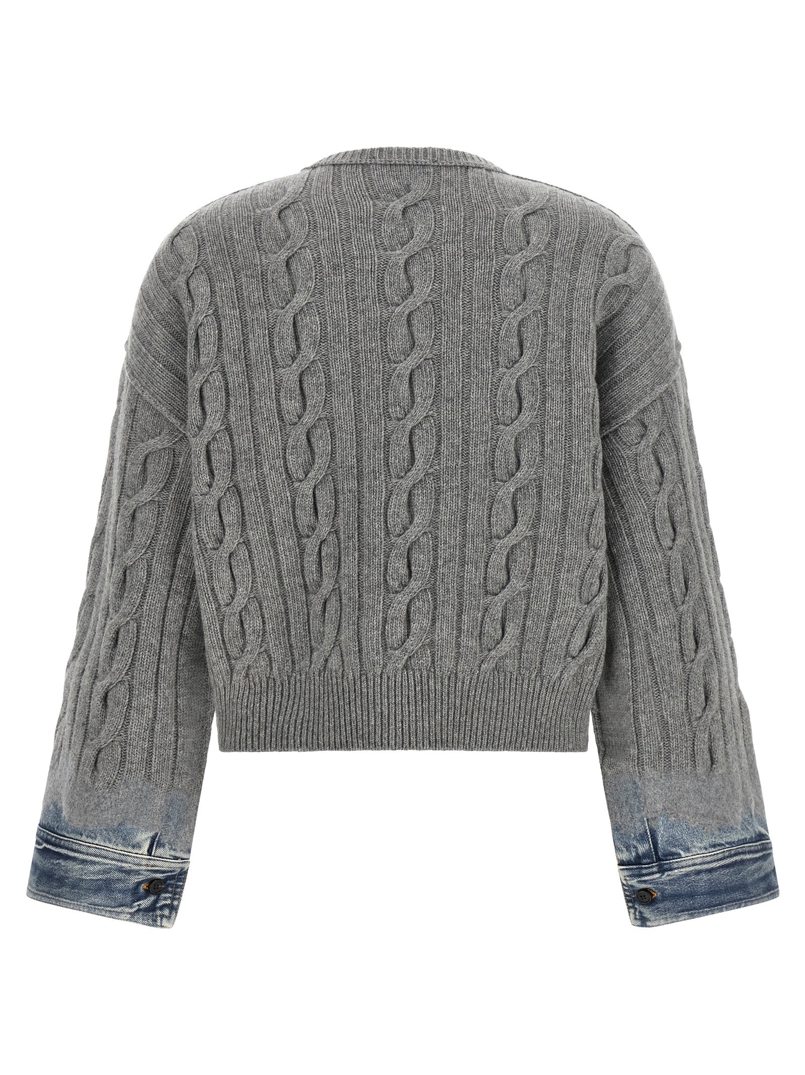 Haikure Gray Cotton Cardigan